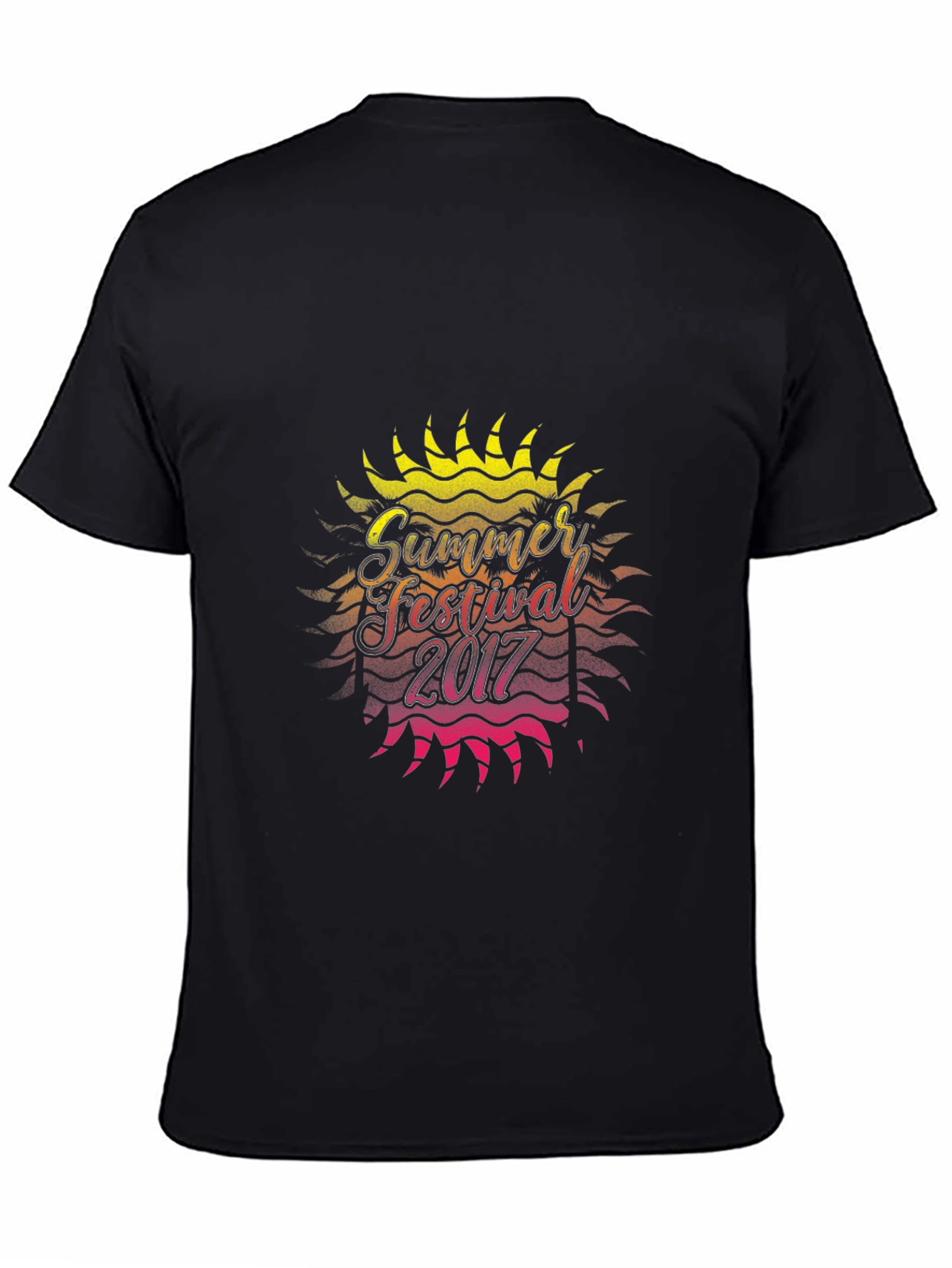 Summer Festival 2017 Graphic Black T-Shirt