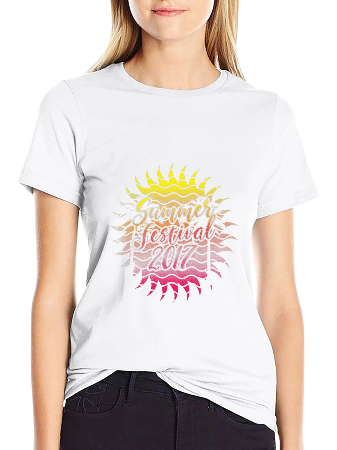 Summer Festival 2017 Graphic Black T-Shirt