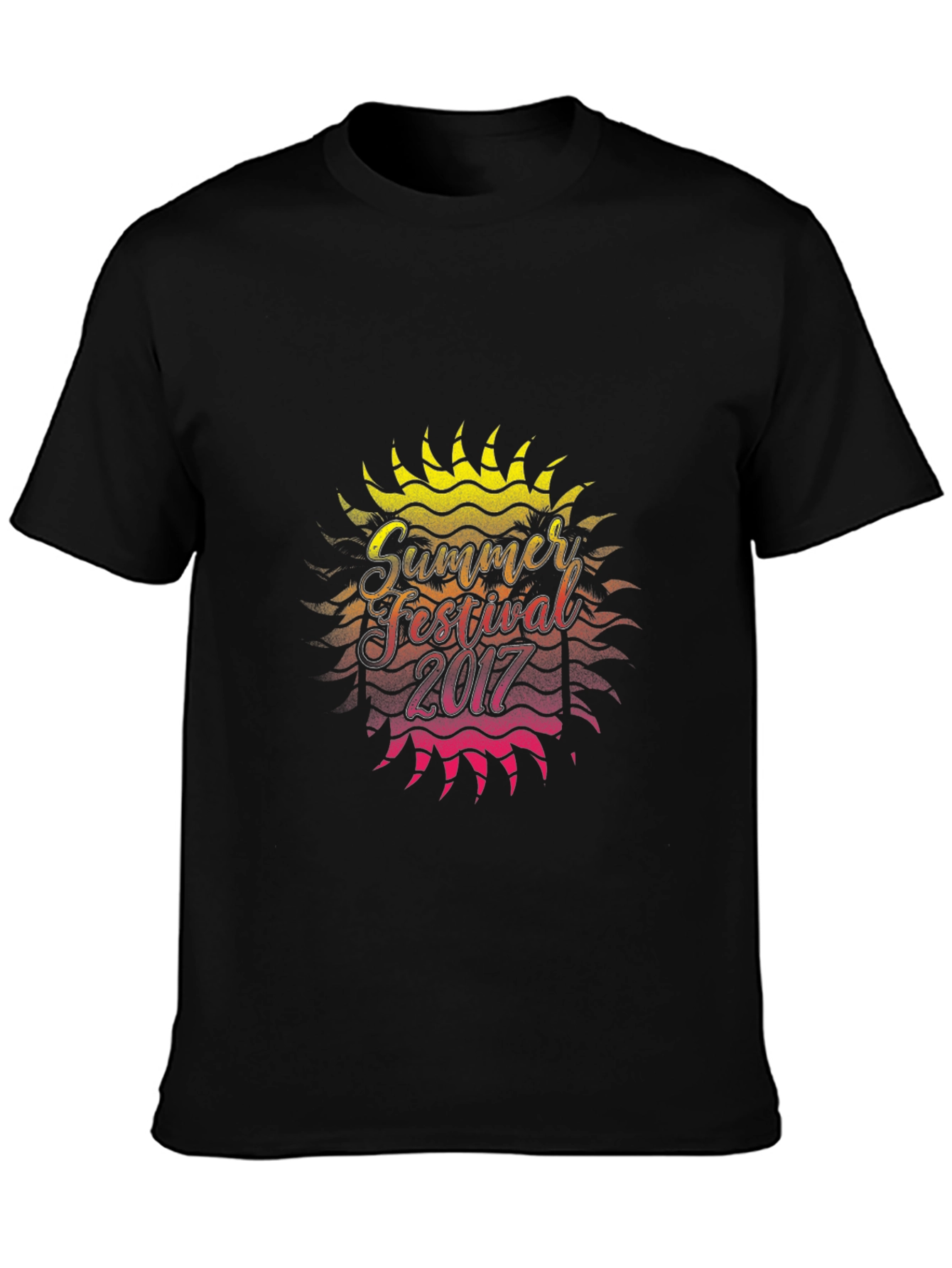 Summer Festival 2017 Graphic Black T-Shirt