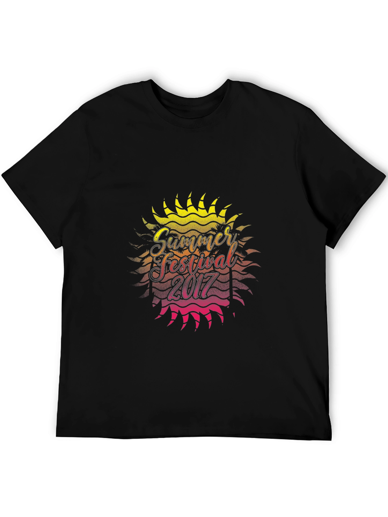 Summer Festival 2017 Graphic Black T-Shirt