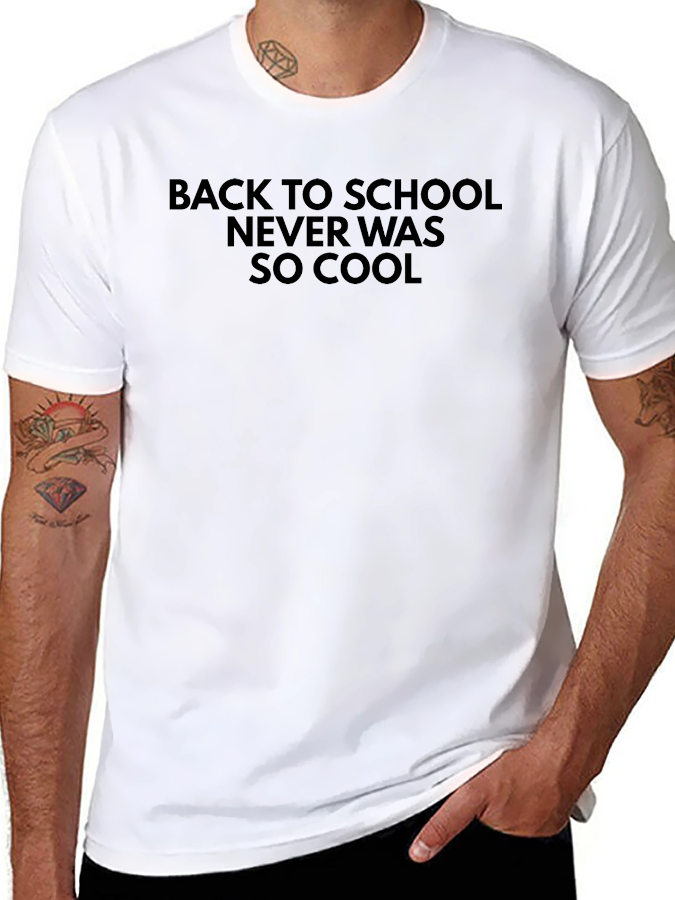 Back to School Never Was So Cool Black Tee
