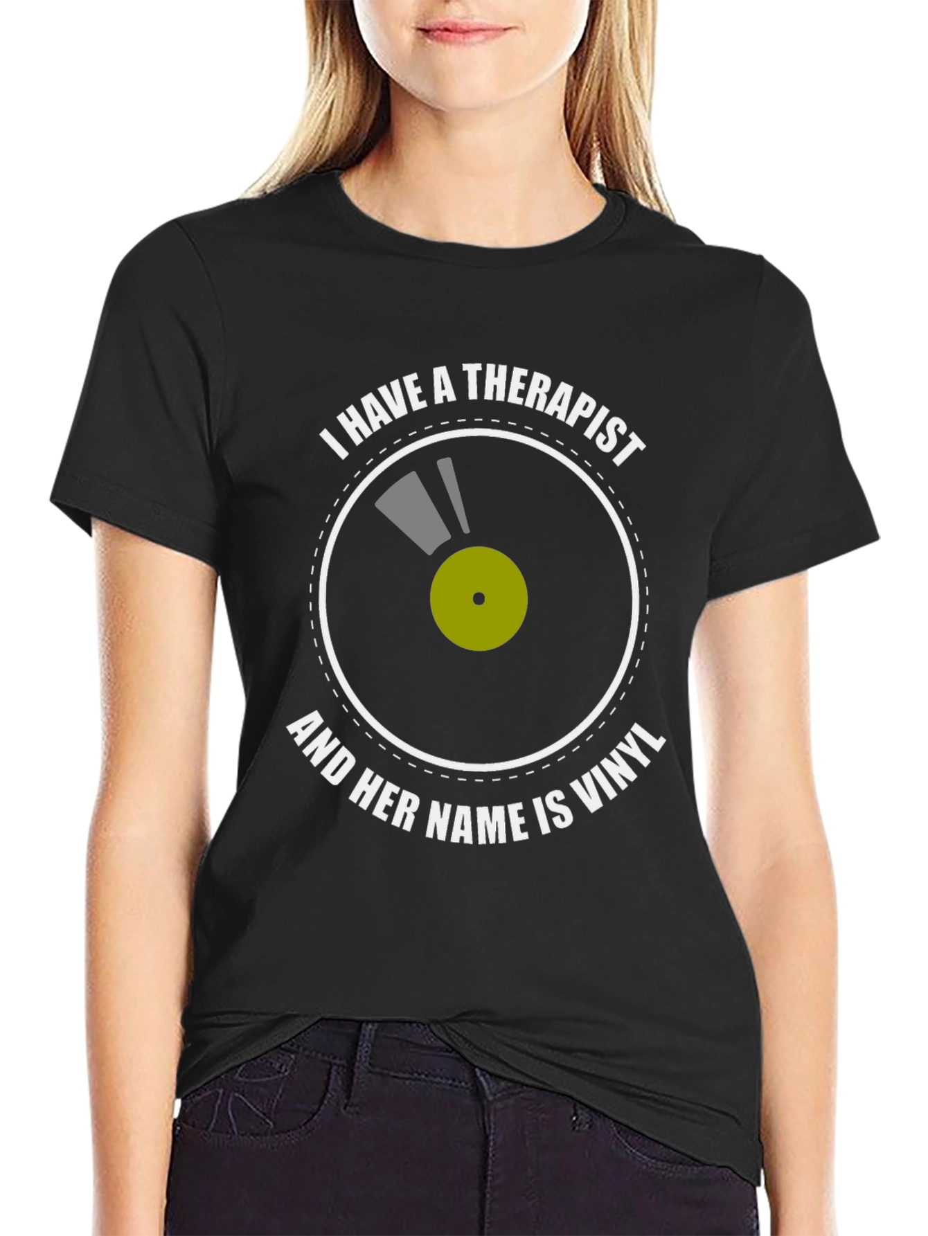 Vinyl Therapist T-Shirt: Music Lovers Comfort Tee