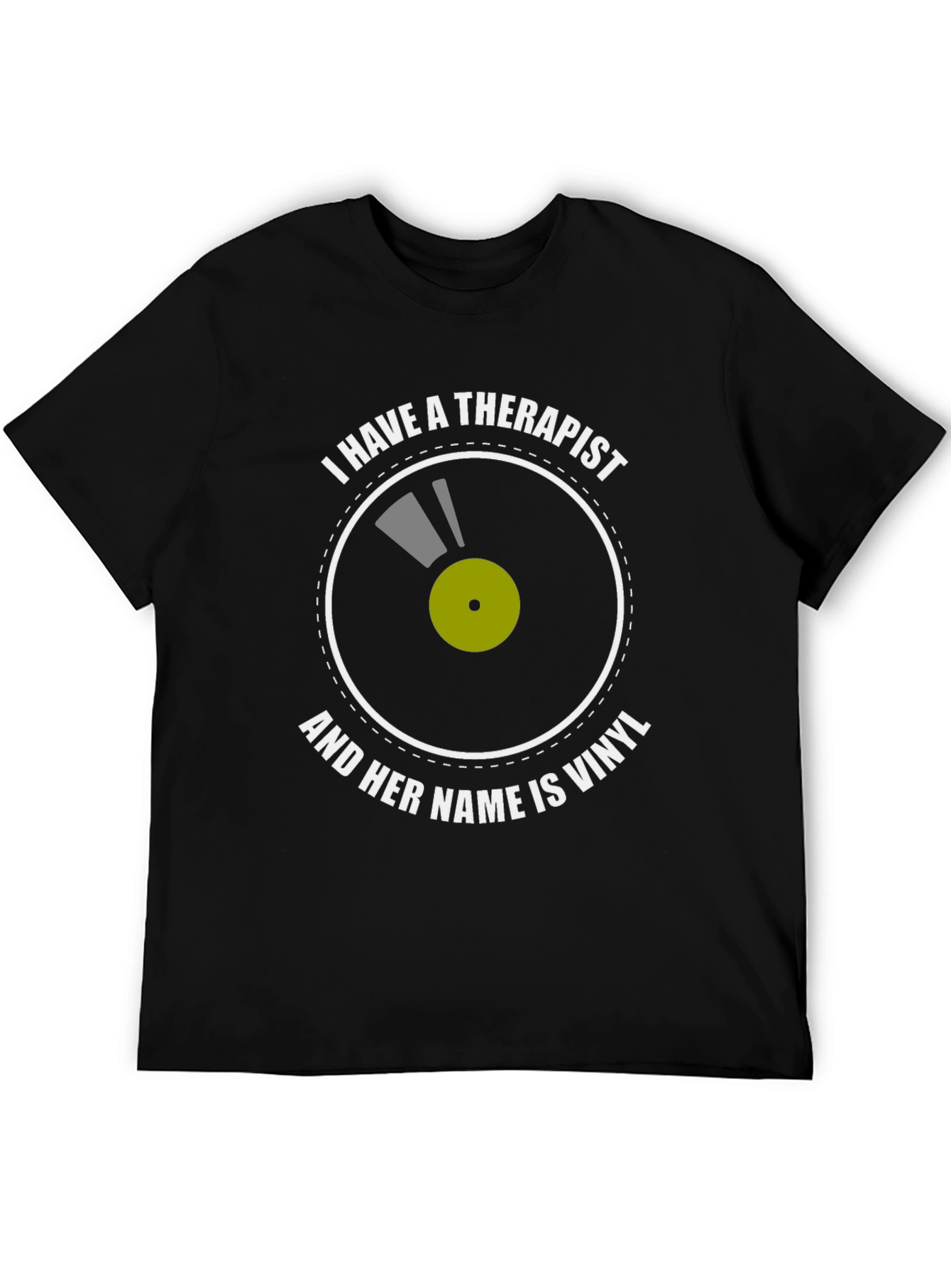 Vinyl Therapist T-Shirt: Music Lovers Comfort Tee