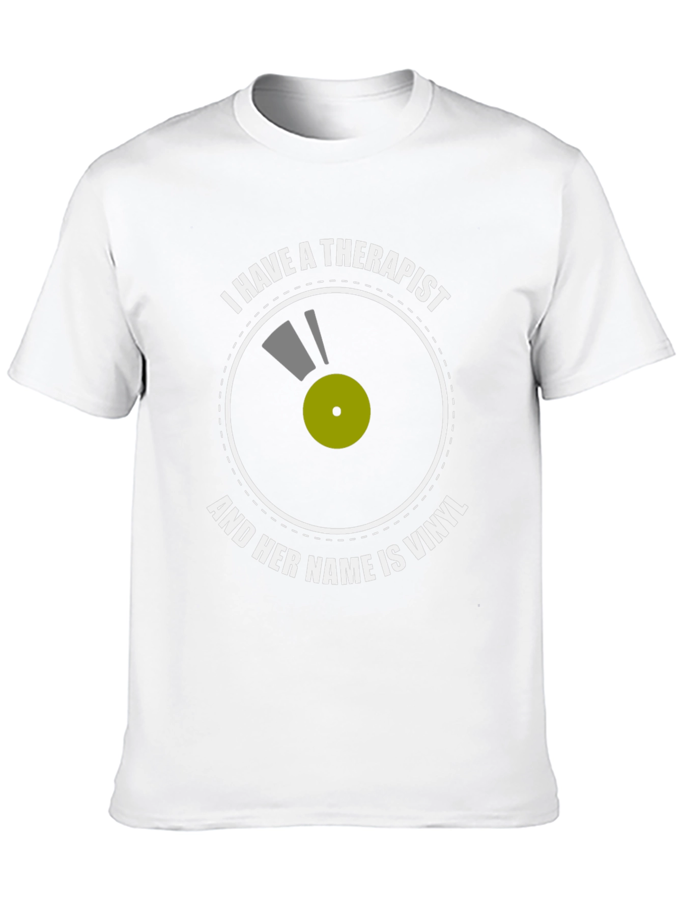 Vinyl Therapist T-Shirt: Music Lovers Comfort Tee