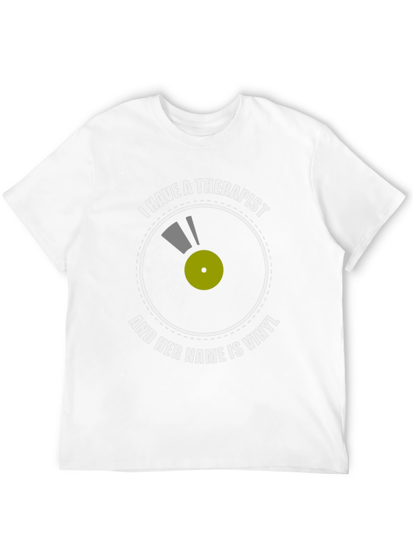 Vinyl Therapist T-Shirt: Music Lovers Comfort Tee