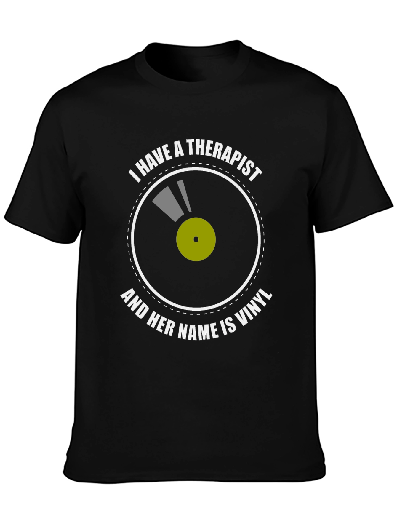Vinyl Therapist T-Shirt: Music Lovers Comfort Tee