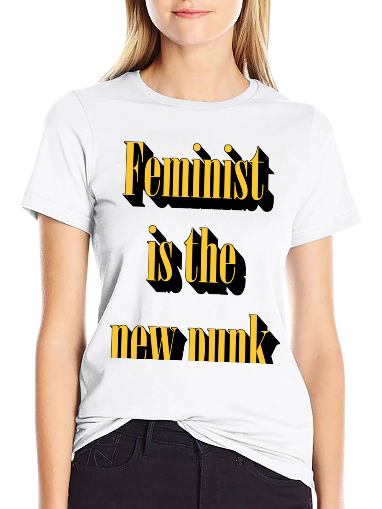 Feminist is the New Punk Slogan Tee