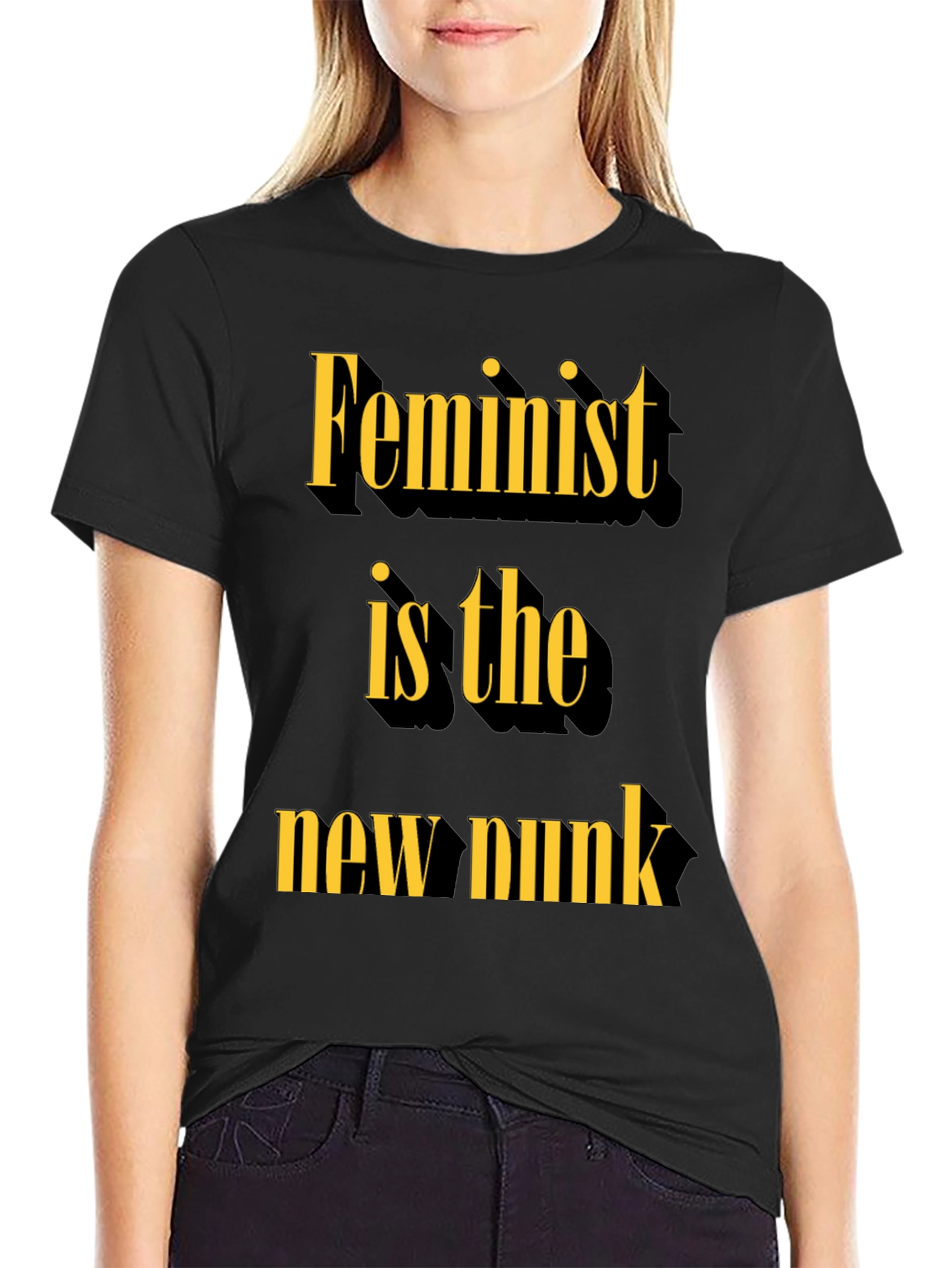 Feminist is the New Punk Slogan Tee