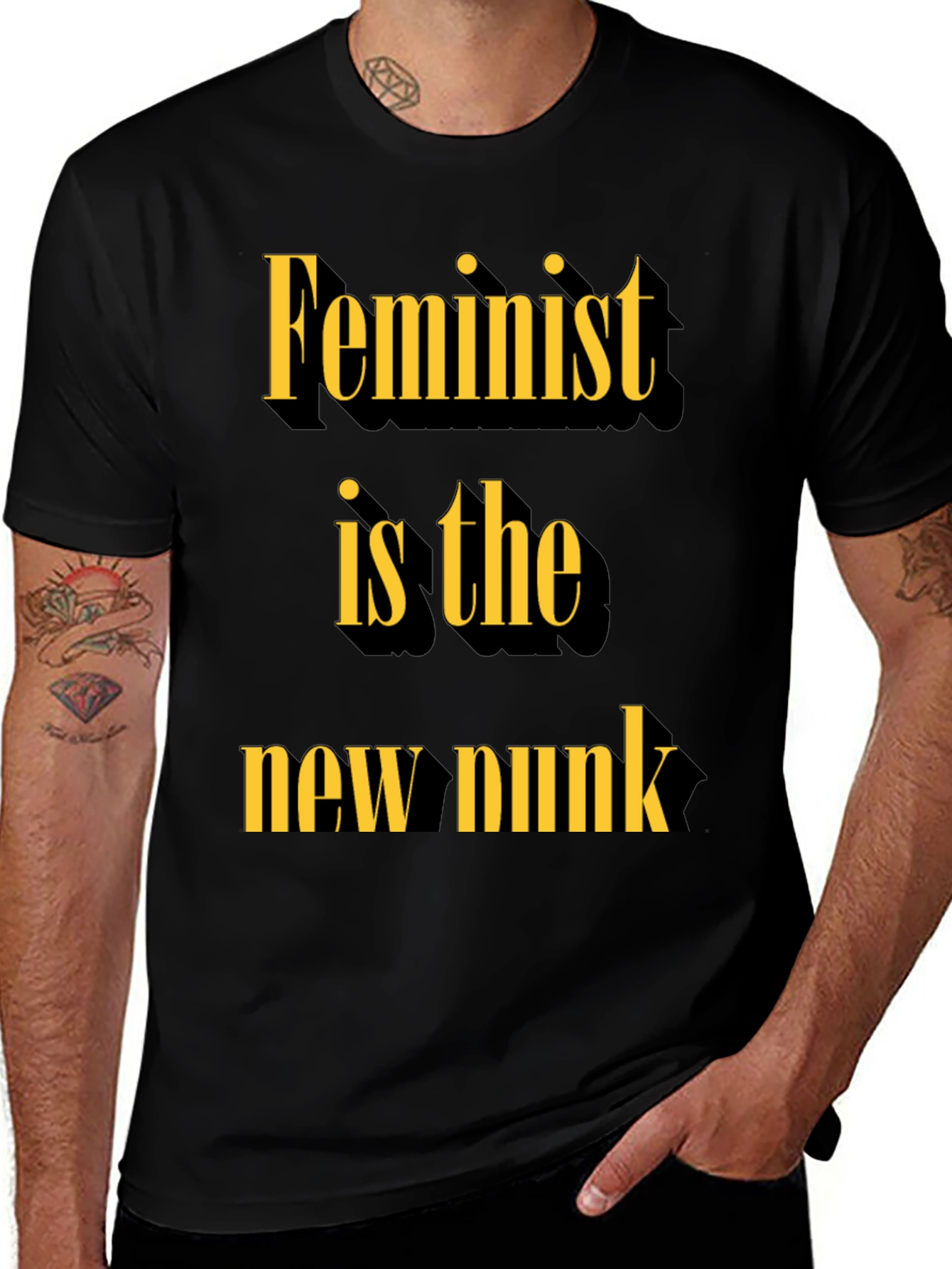 Feminist is the New Punk Slogan Tee