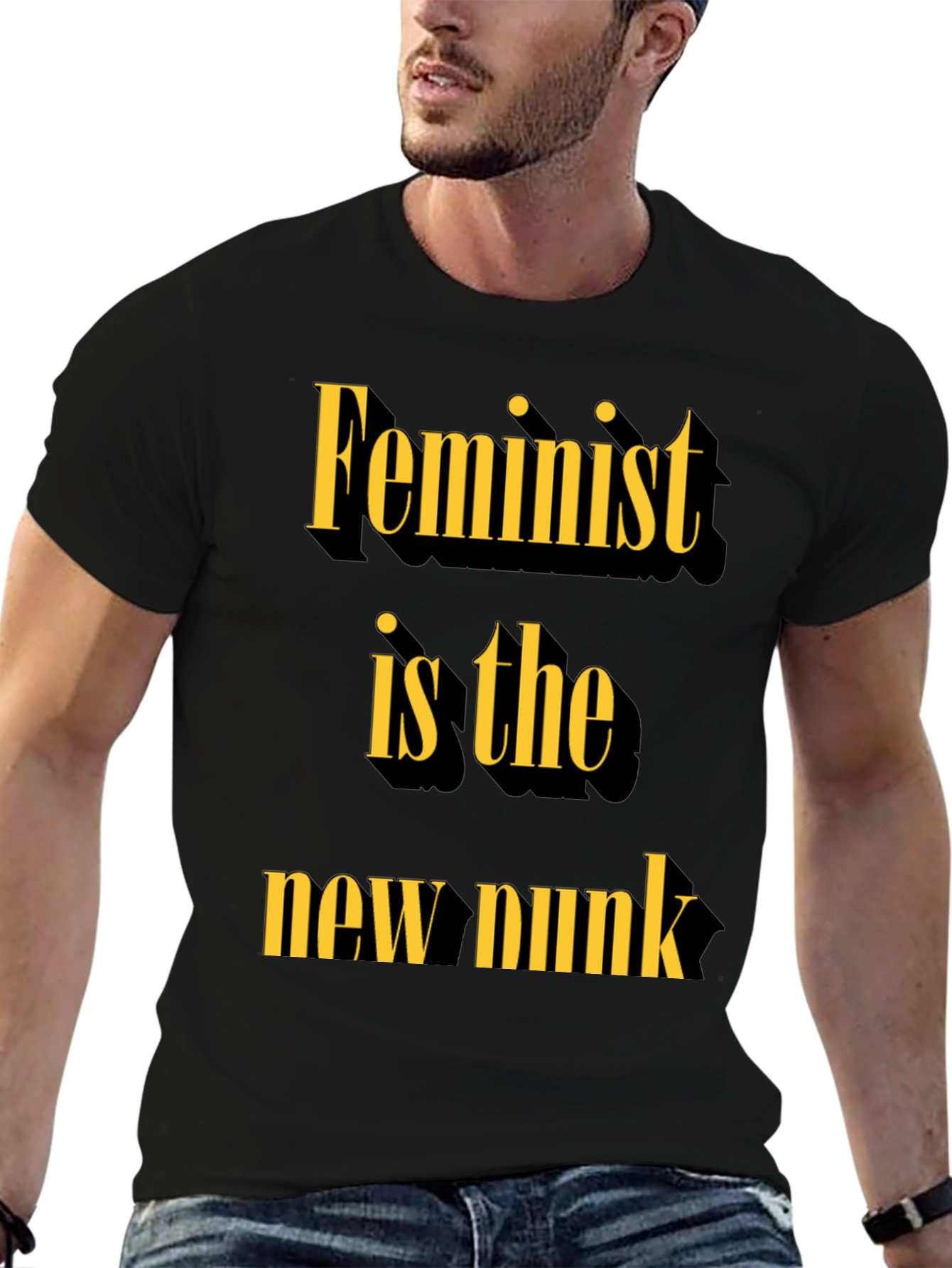 Feminist is the New Punk Slogan Tee
