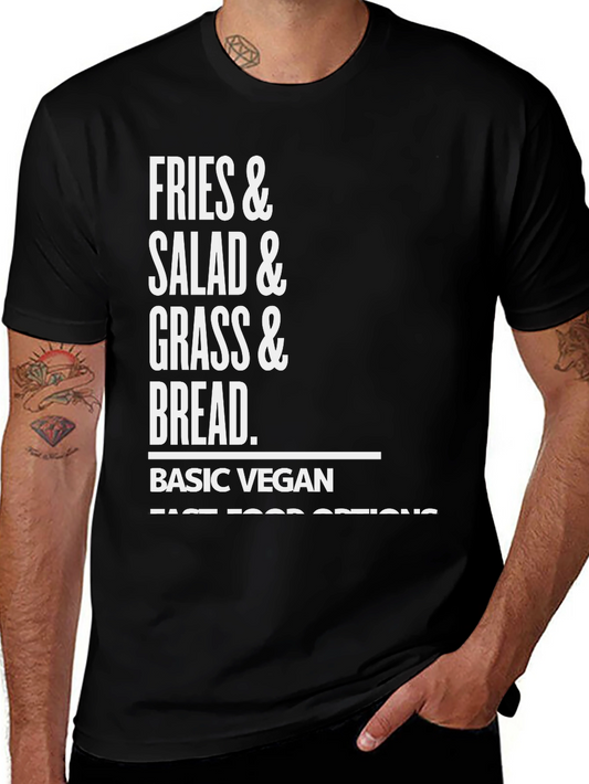 Basic Vegan Fast Food Options Graphic T-Shirt