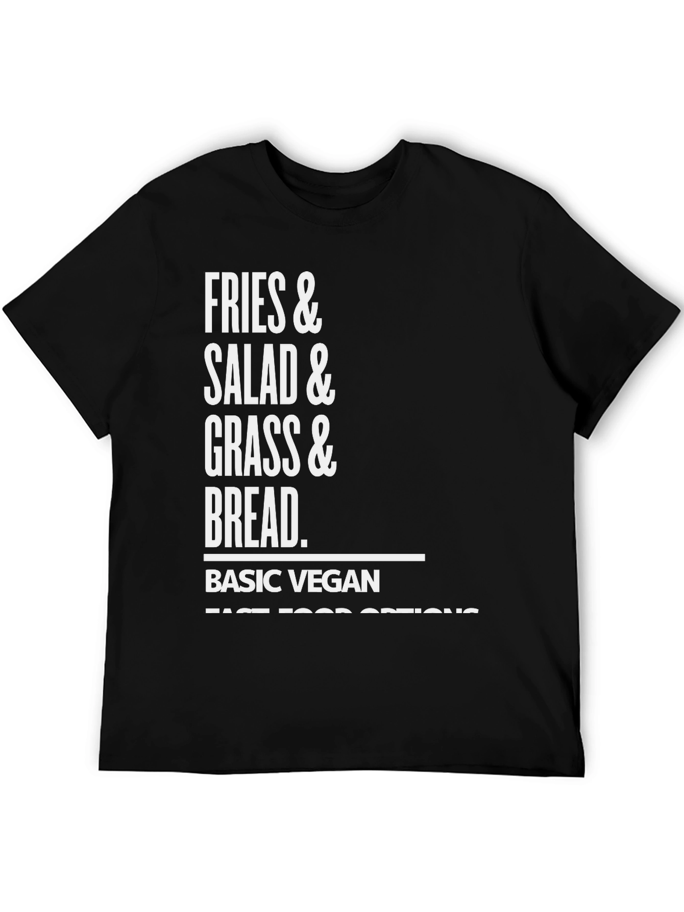Basic Vegan Fast Food Options Graphic T-Shirt
