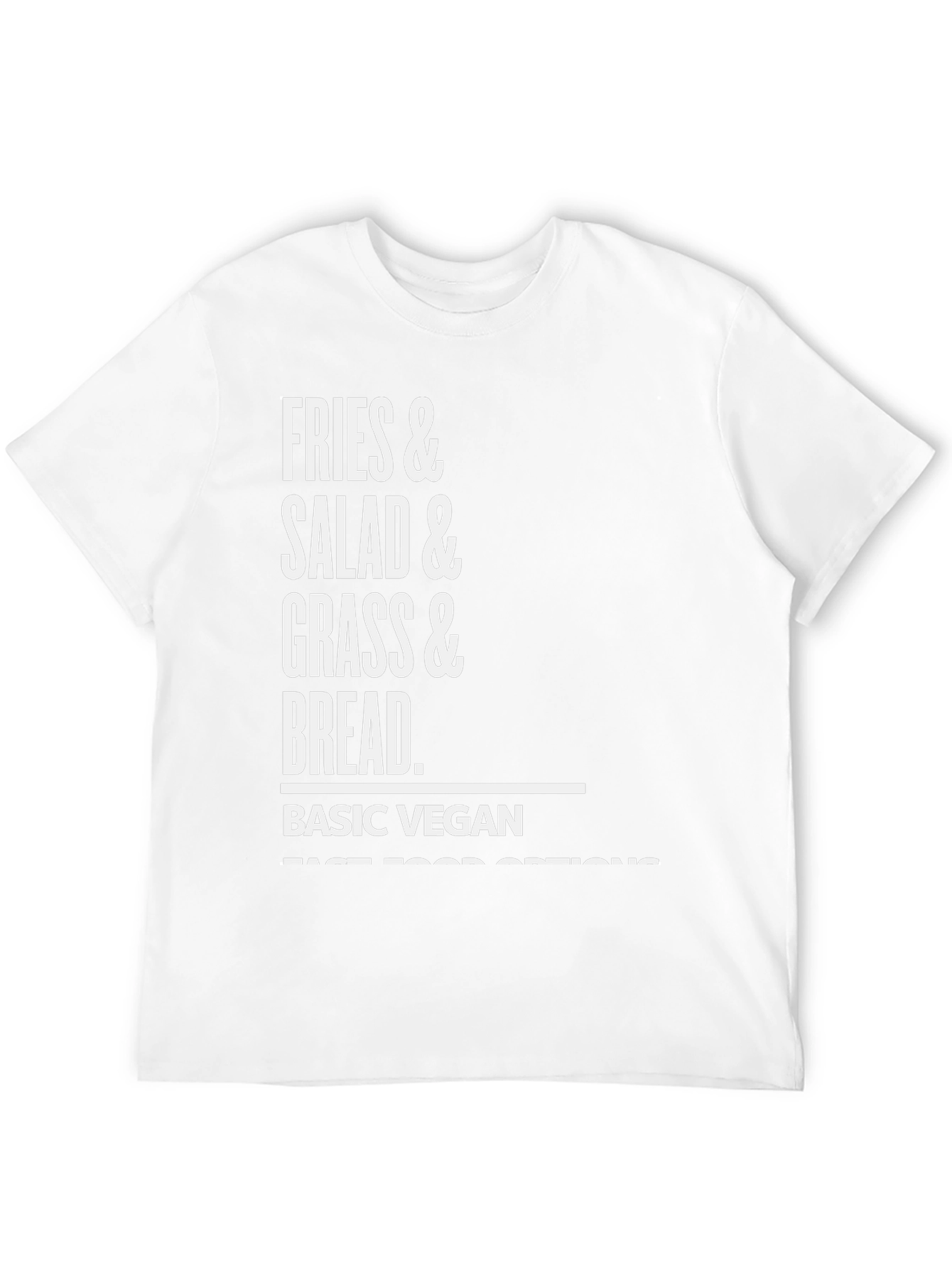 Basic Vegan Fast Food Options Graphic T-Shirt