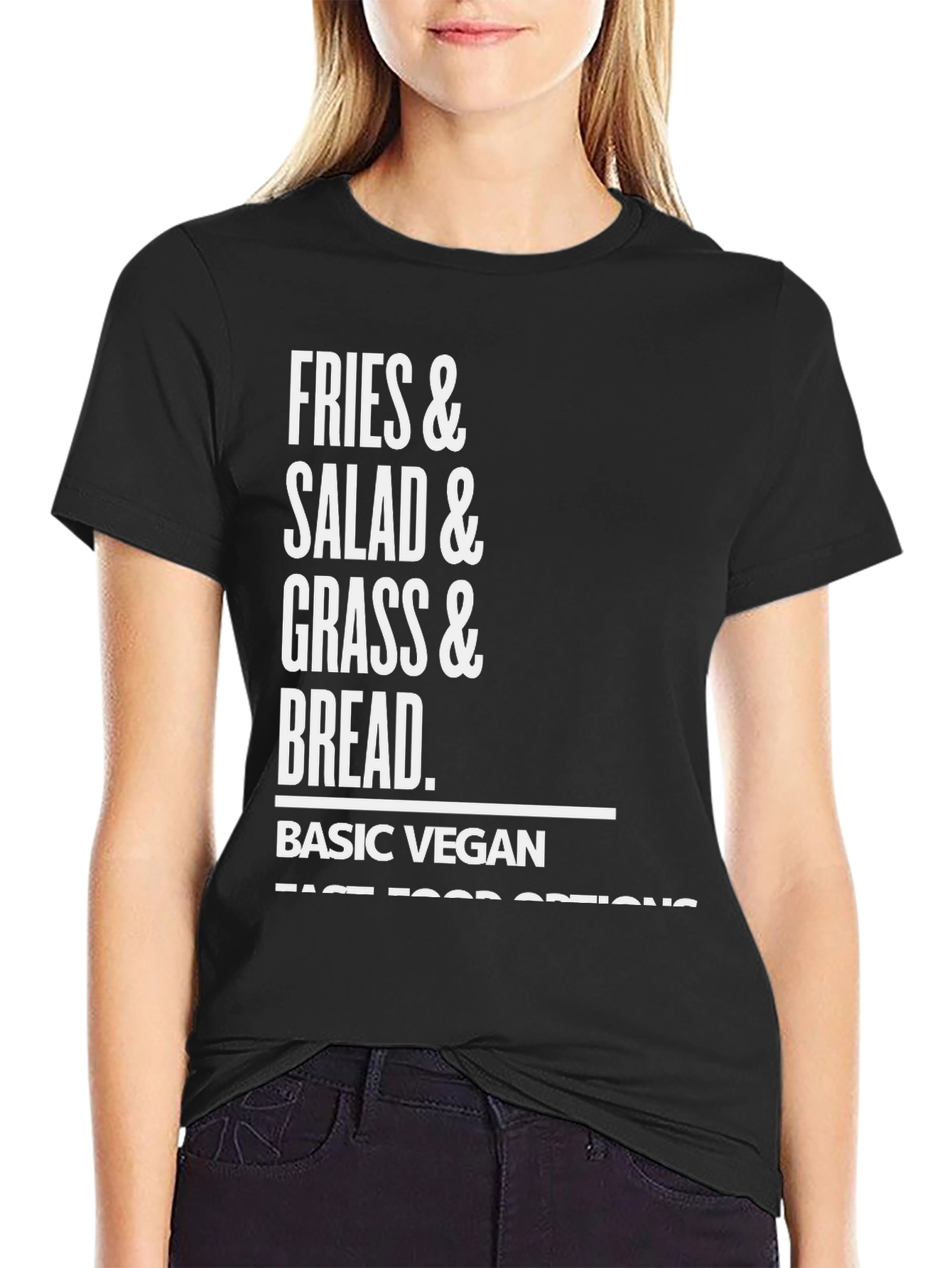 Basic Vegan Fast Food Options Graphic T-Shirt