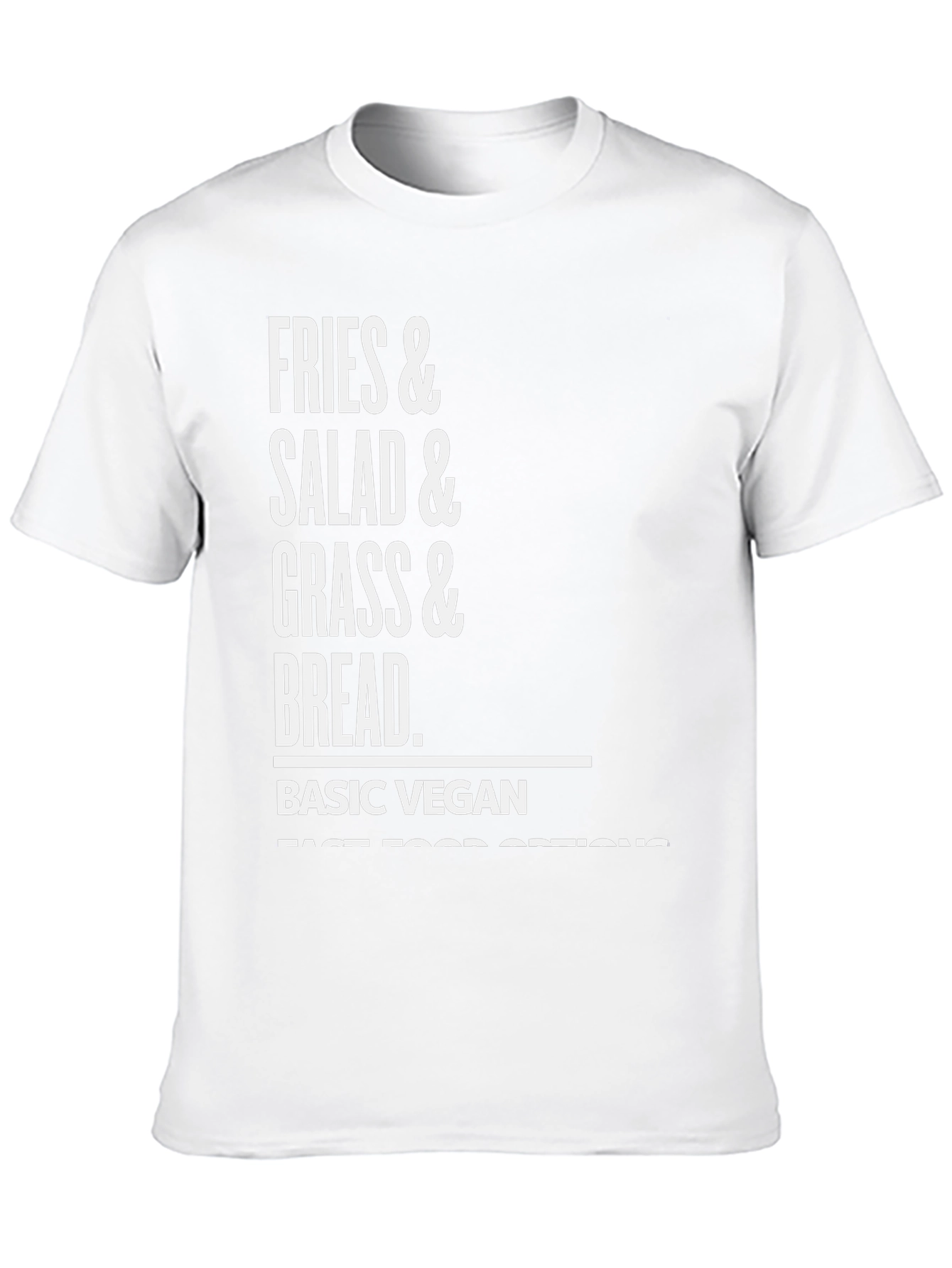 Basic Vegan Fast Food Options Graphic T-Shirt