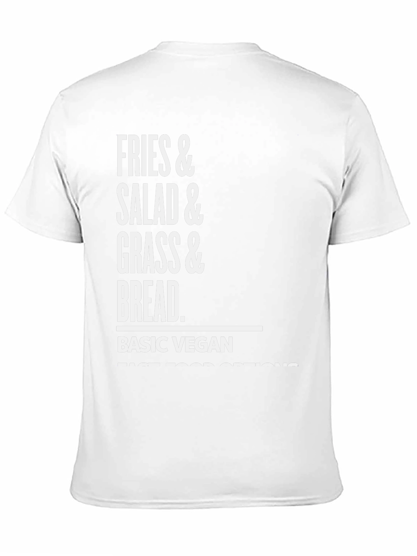 Basic Vegan Fast Food Options Graphic T-Shirt
