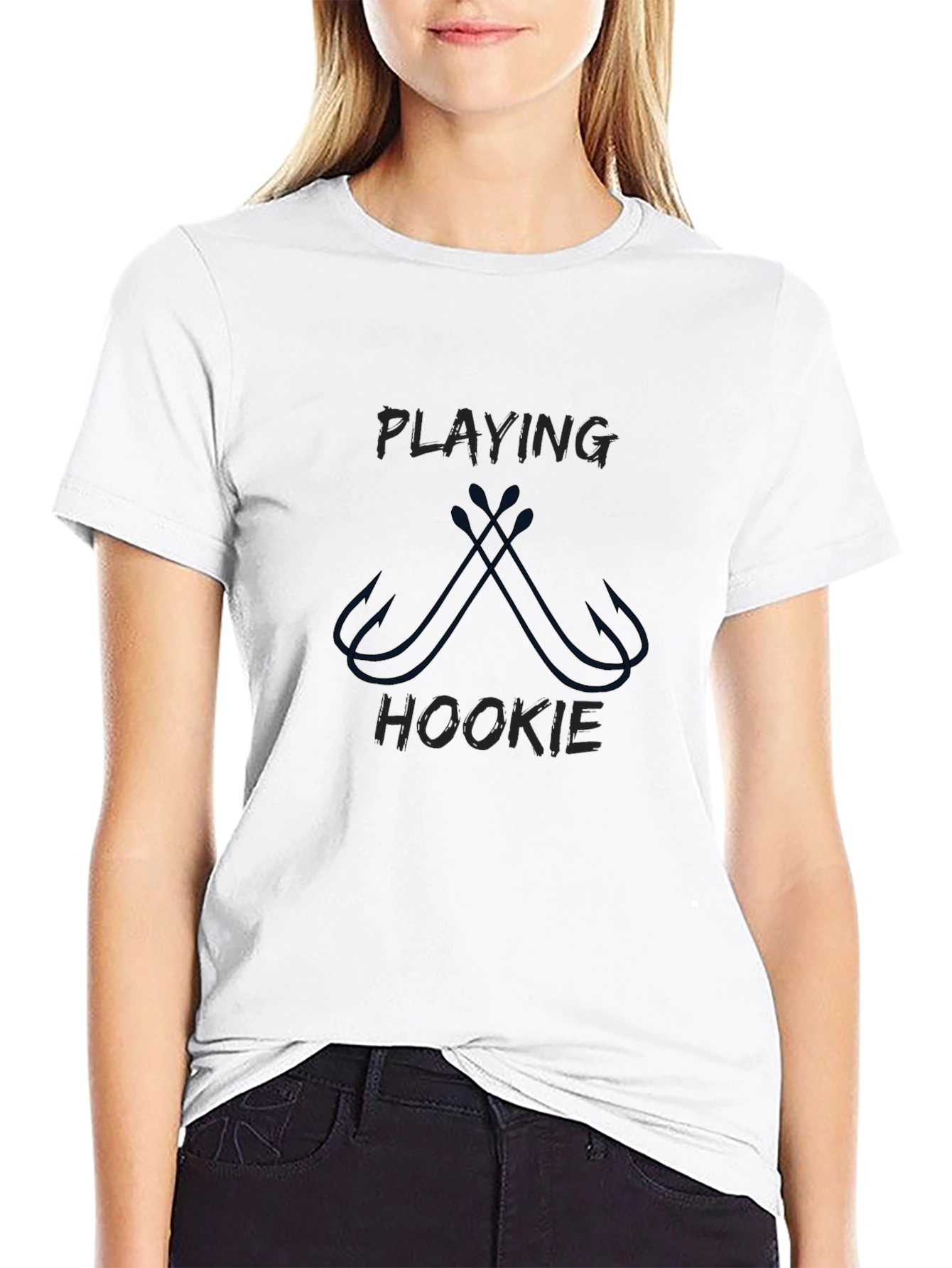 Playing Hookie Black T-Shirt