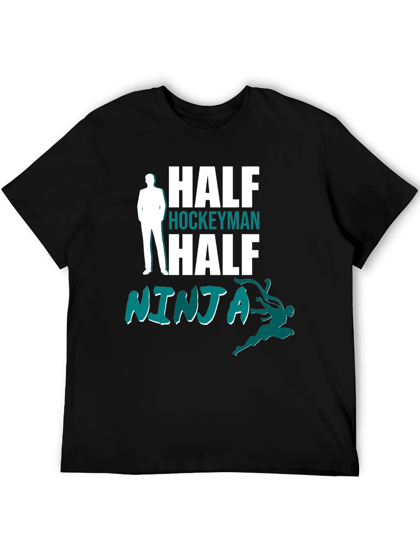 Half Hockeyman Half Ninja Graphic Tee