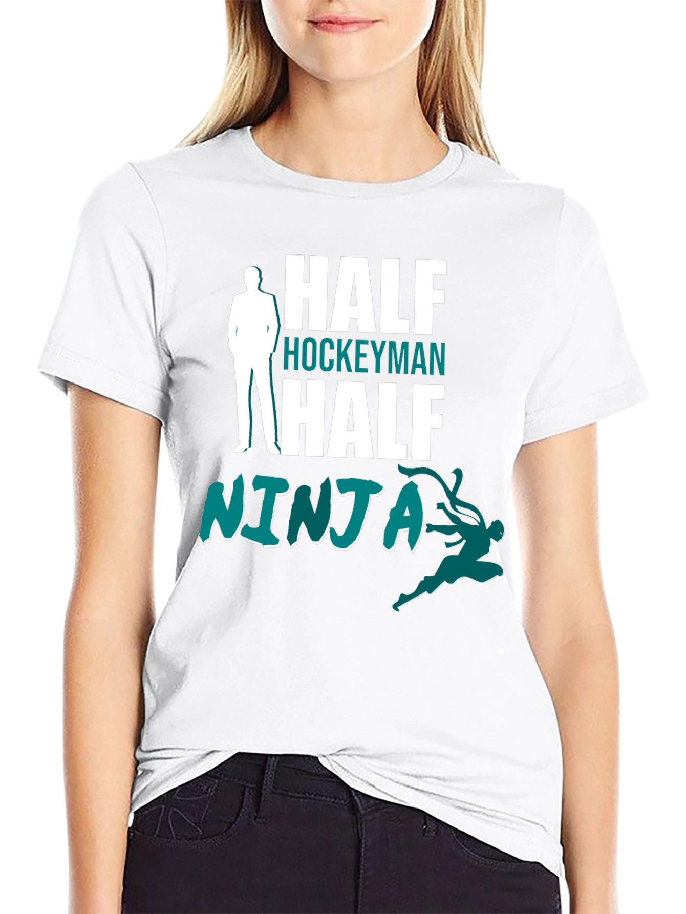 Half Hockeyman Half Ninja Graphic Tee