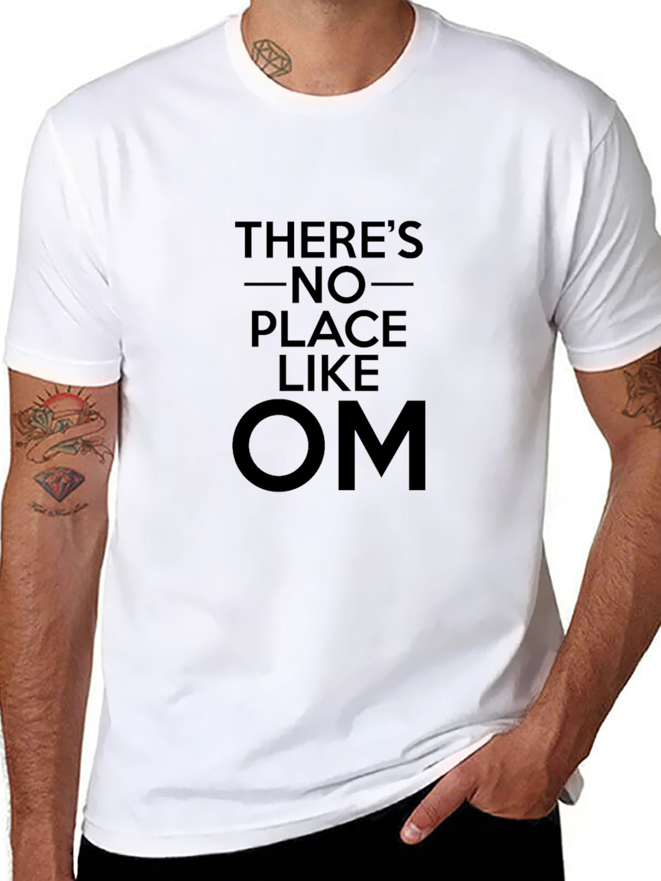 Theres No Place Like OM Black T-Shirt