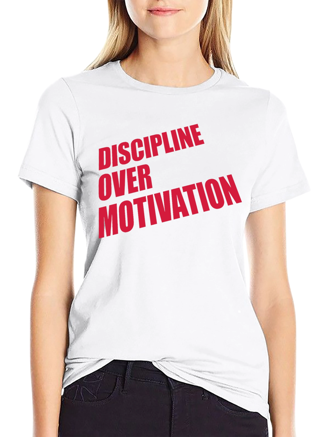 Discipline Over Motivation Graphic T-Shirt