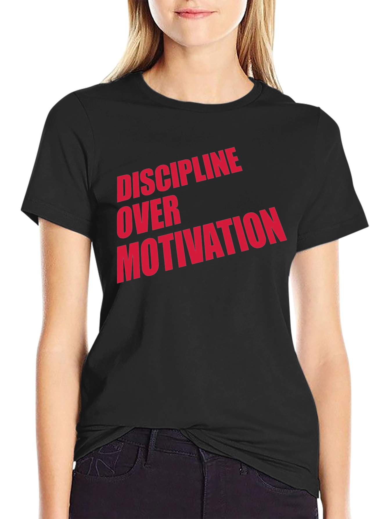 Discipline Over Motivation Graphic T-Shirt