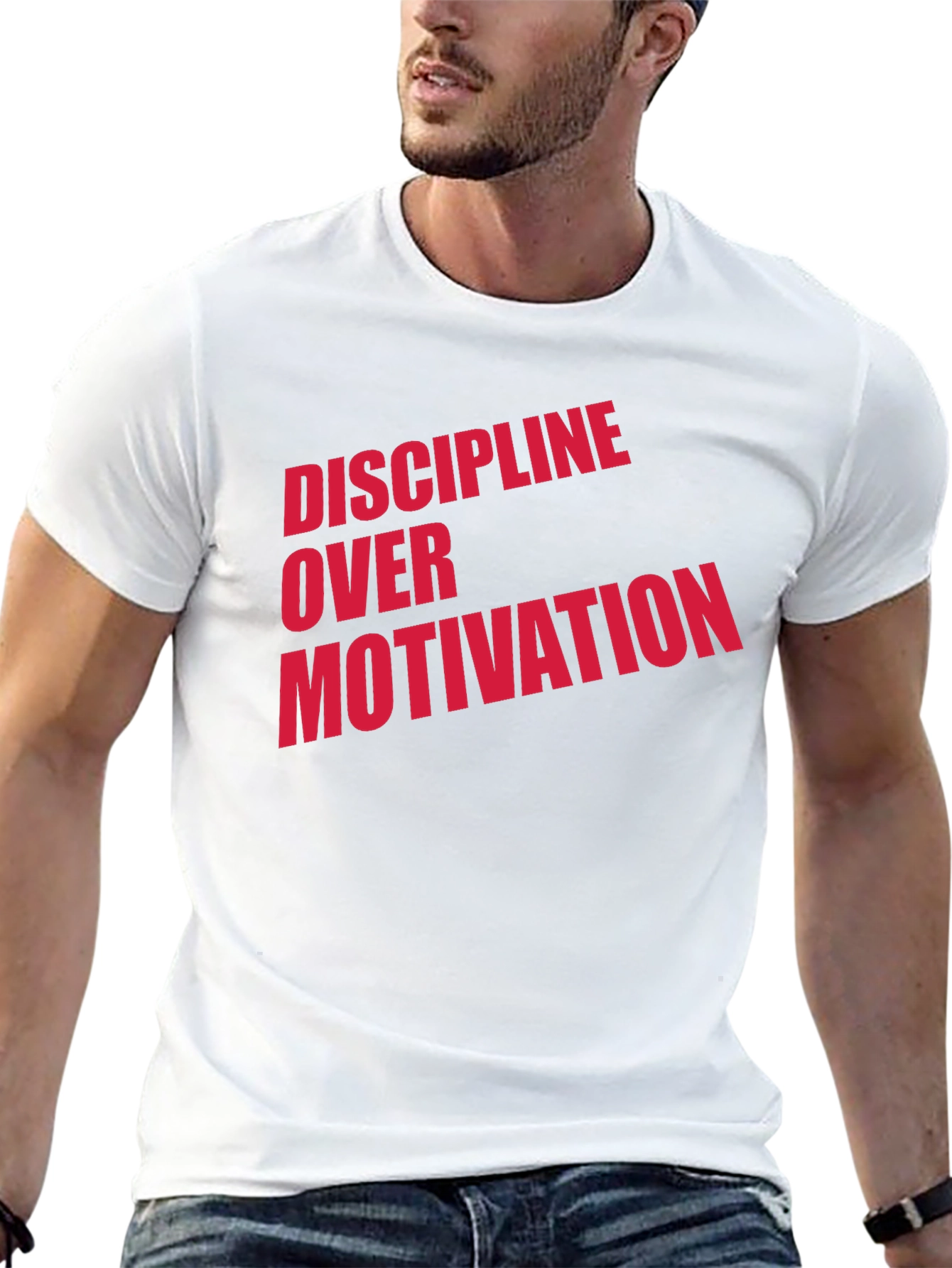 Discipline Over Motivation Graphic T-Shirt
