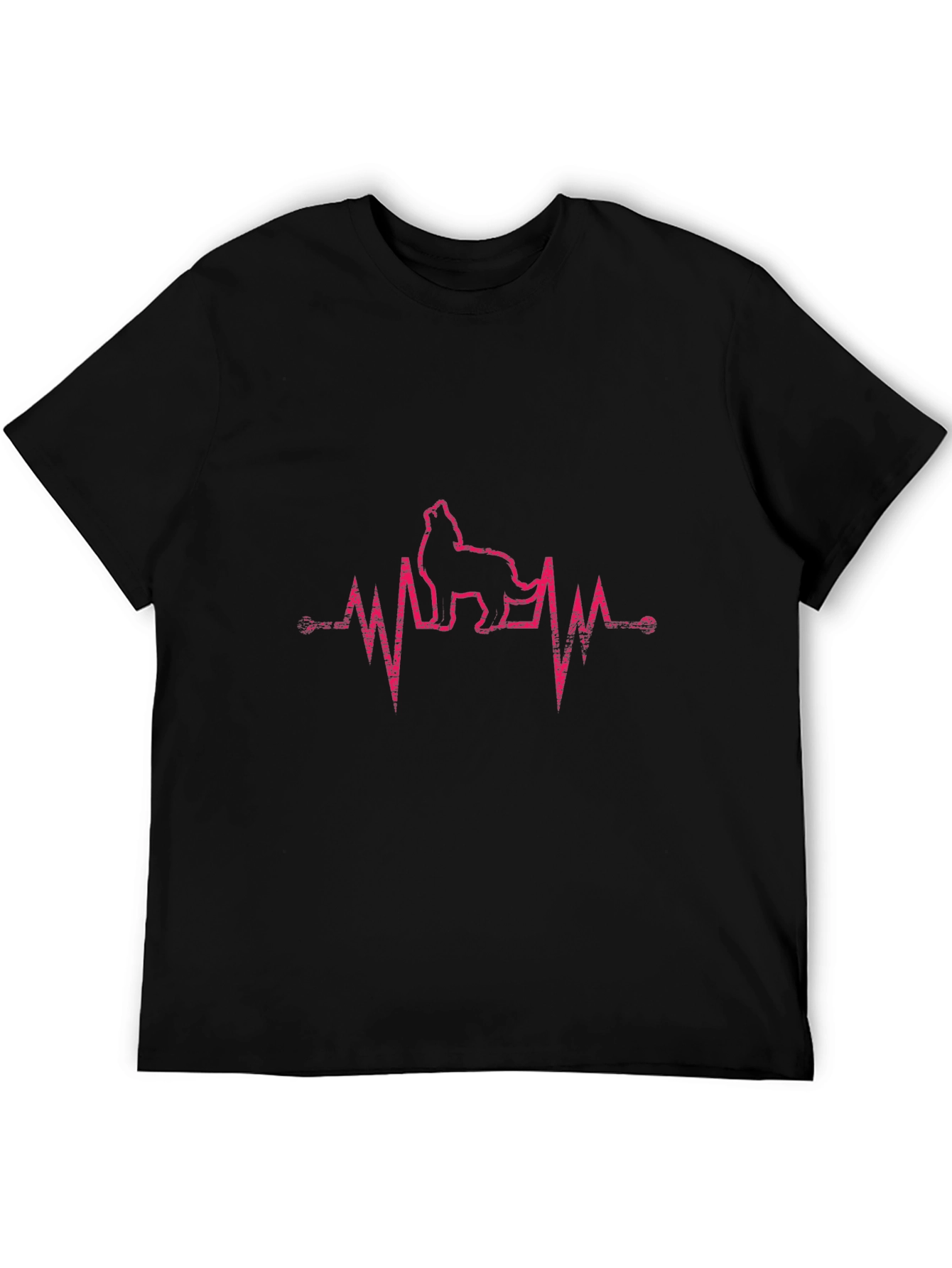 Wolf Heartbeat Graphic T-Shirt