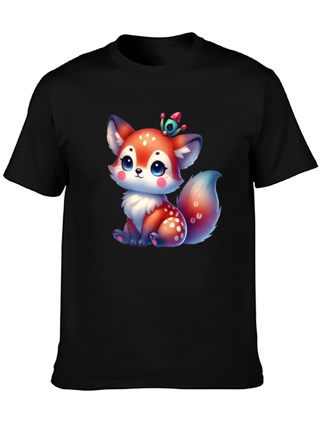 Cute Fox Graphic Tee - Whimsical Design