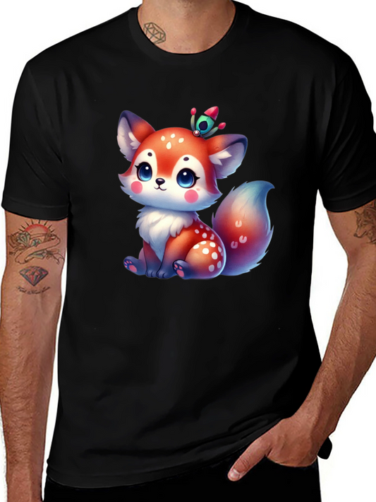 Cute Fox Graphic Tee - Whimsical Design