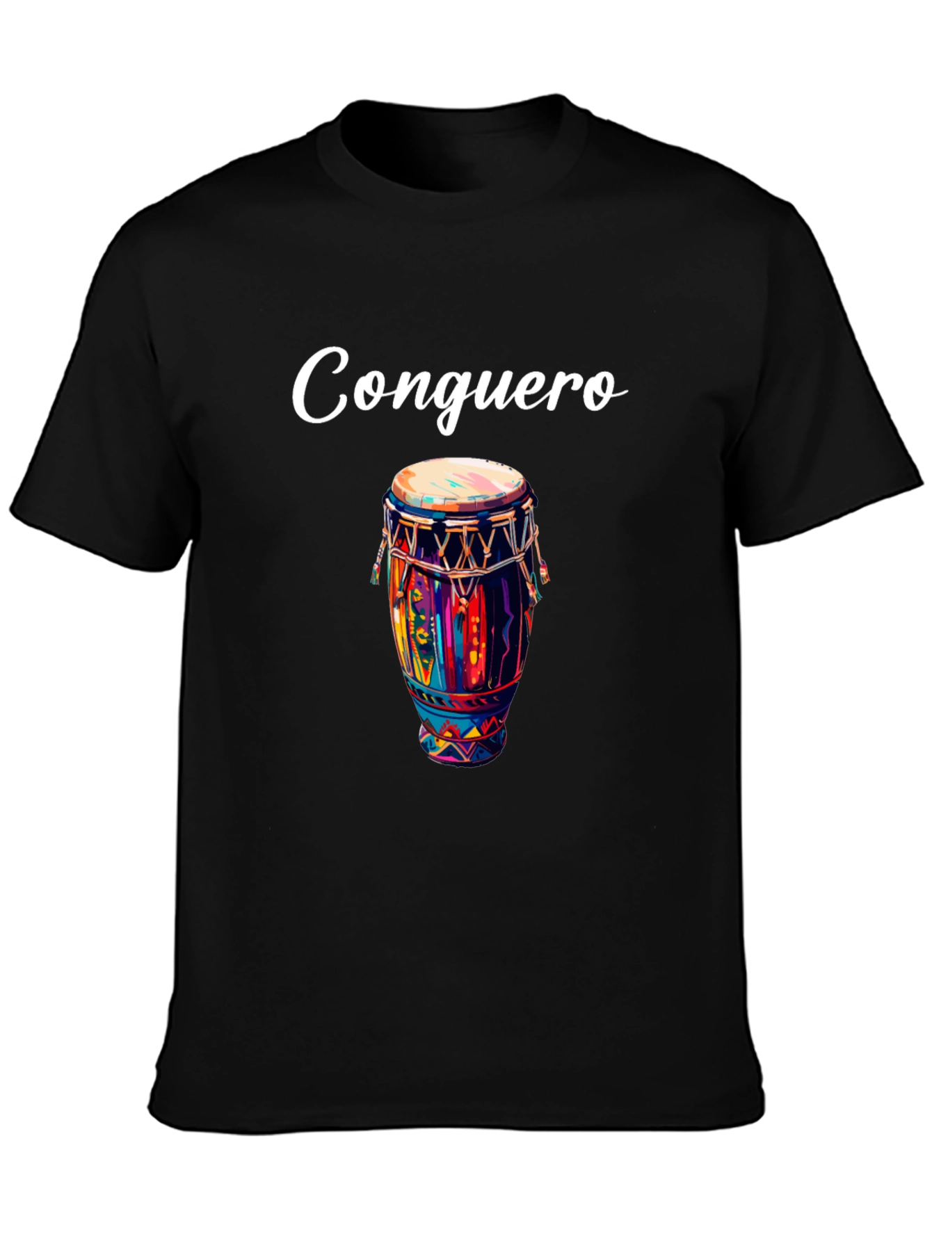 Conguero Drum T-Shirt - Unique Musical Design