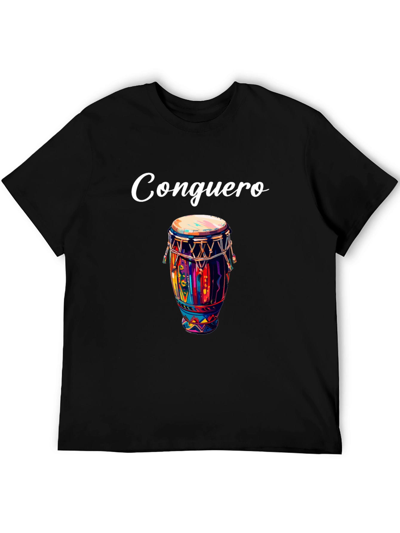 Conguero Drum T-Shirt - Unique Musical Design