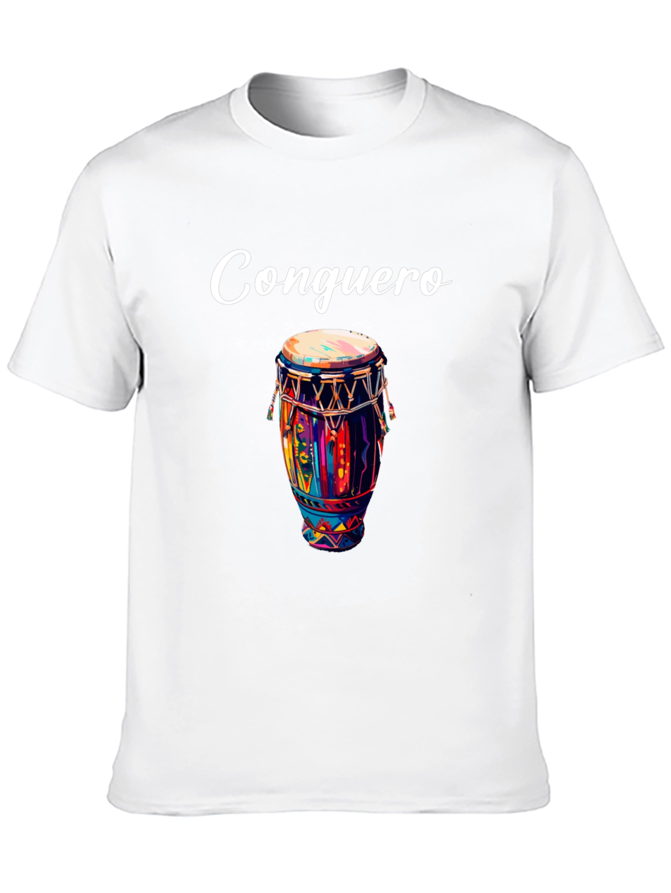 Conguero Drum T-Shirt - Unique Musical Design