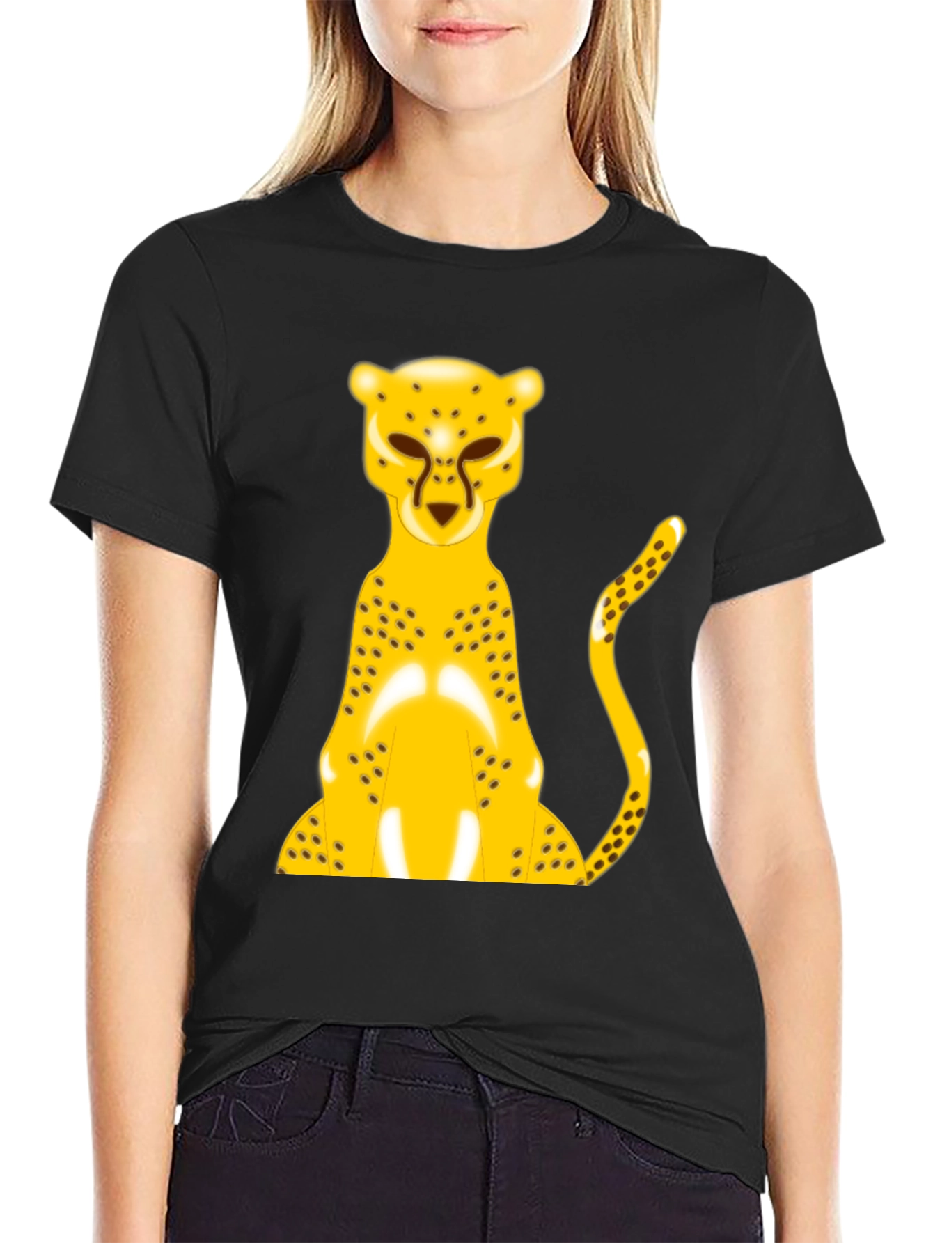 Cheetah Graphic Tee - Bold Animal Print Shirt