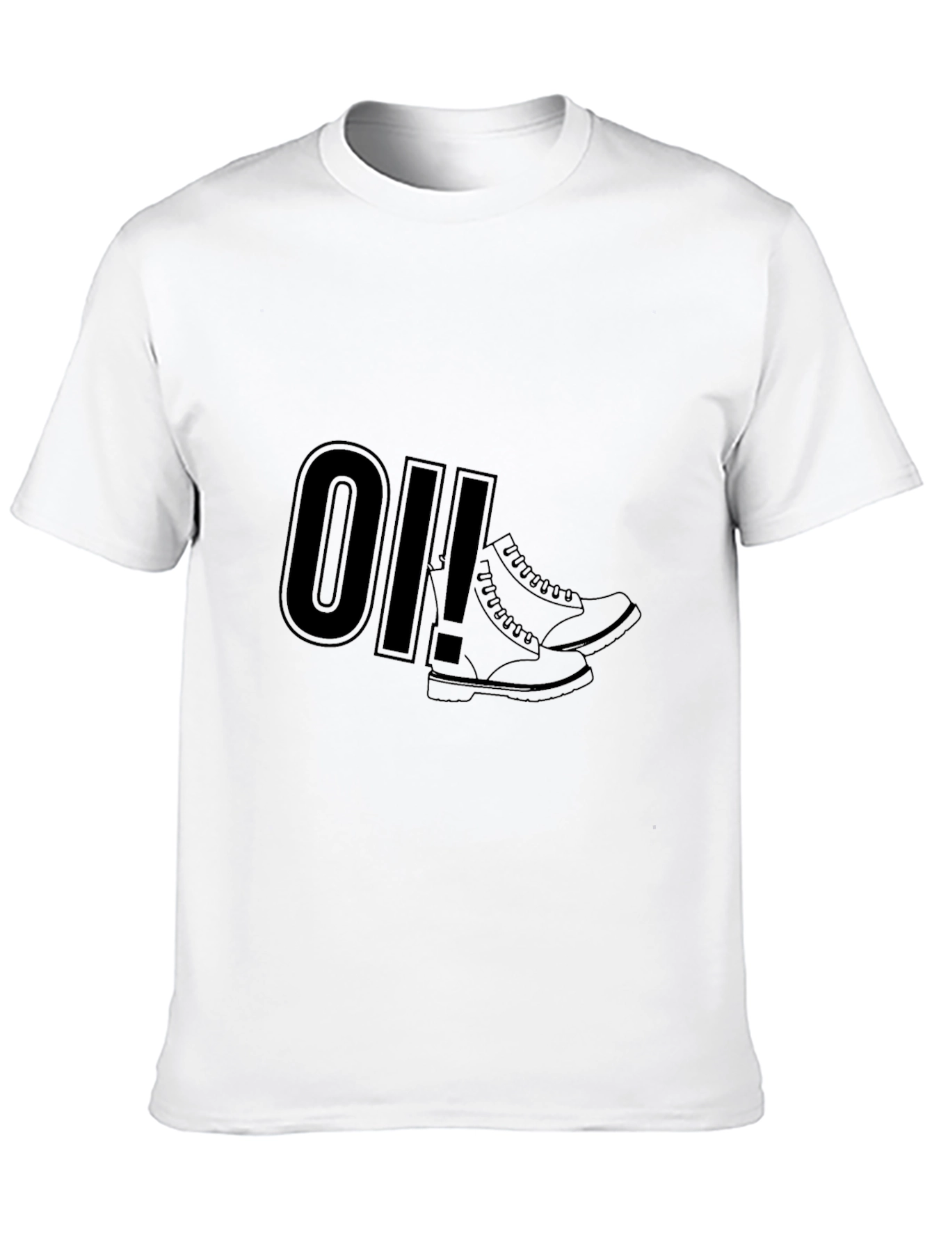 Oi! Boots Graphic Tee - Black Punk Rock Style