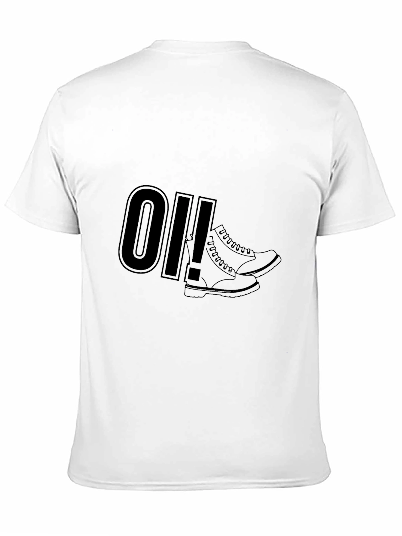 Oi! Boots Graphic Tee - Black Punk Rock Style