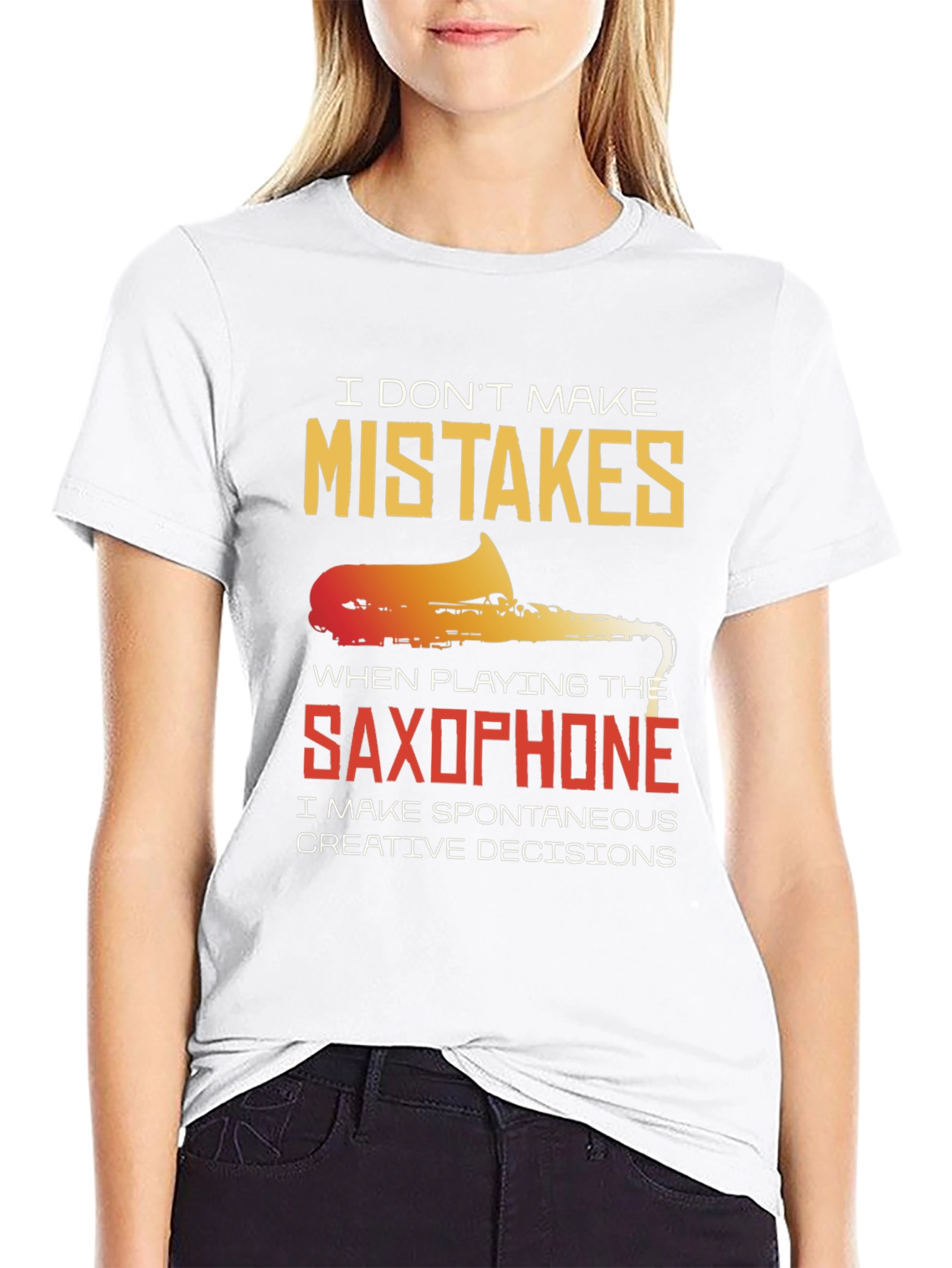 Saxophone Spontaneous Creative Decisions T-Shirt
