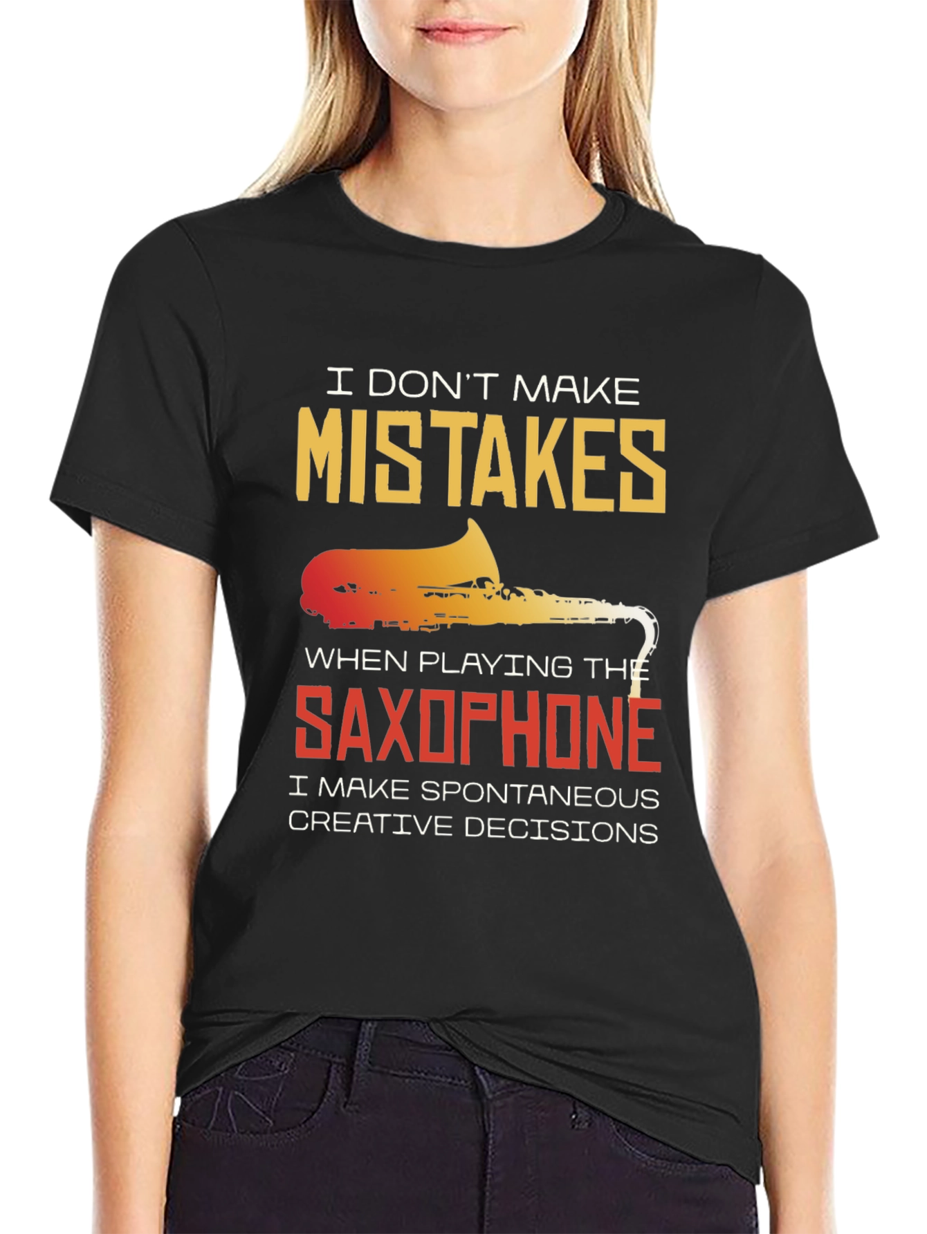 Saxophone Spontaneous Creative Decisions T-Shirt