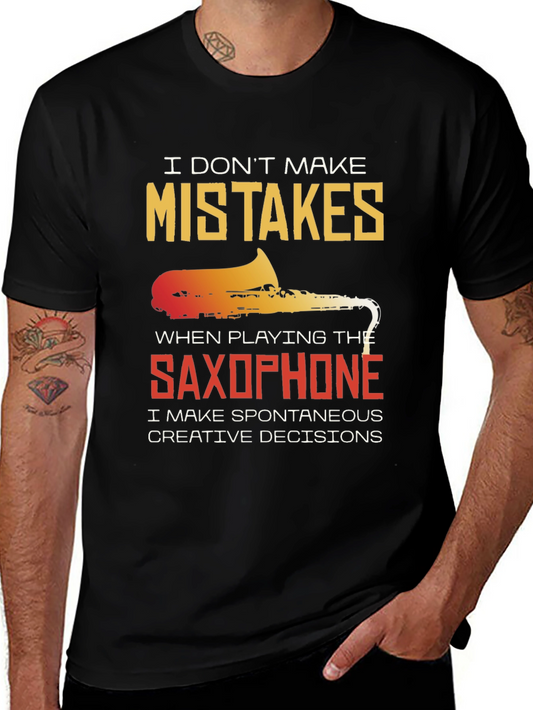 Saxophone Spontaneous Creative Decisions T-Shirt