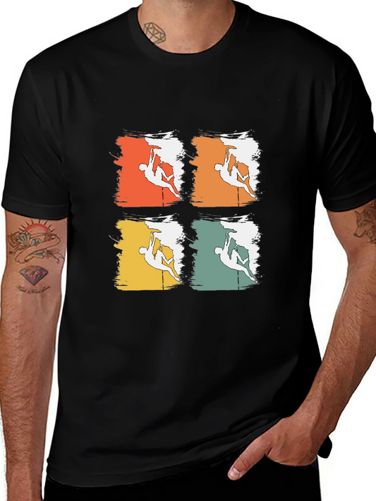 Climbing T-Shirt Retro Vintage Climber Tee