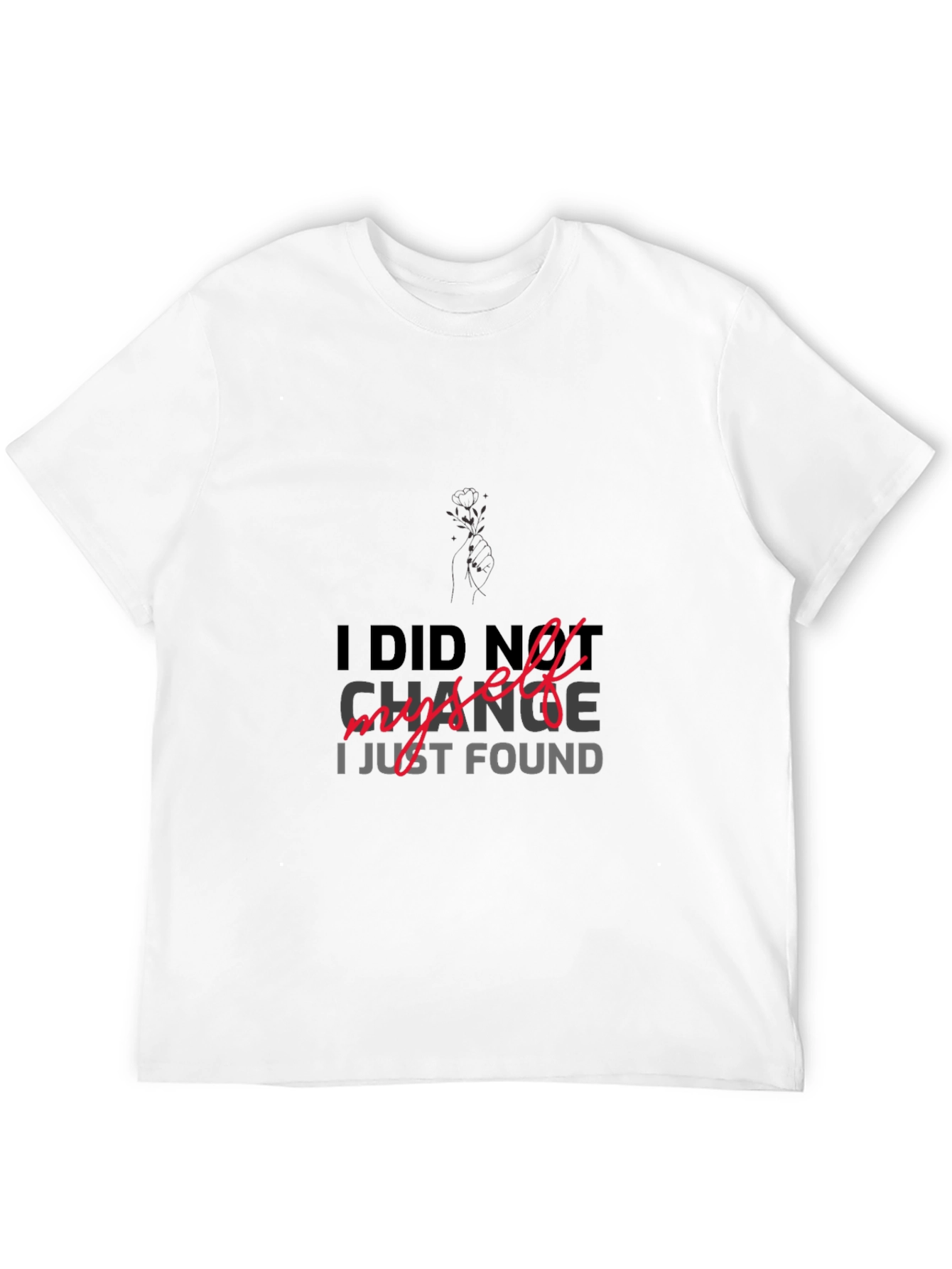 I DID NOT CHANGE MYSELF T-shirt
