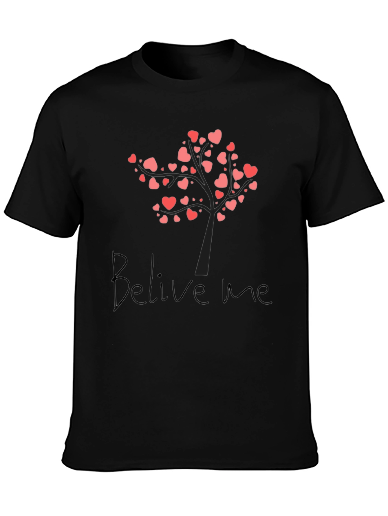 Heart Tree Graphic Tee - Believe Me T-Shirt