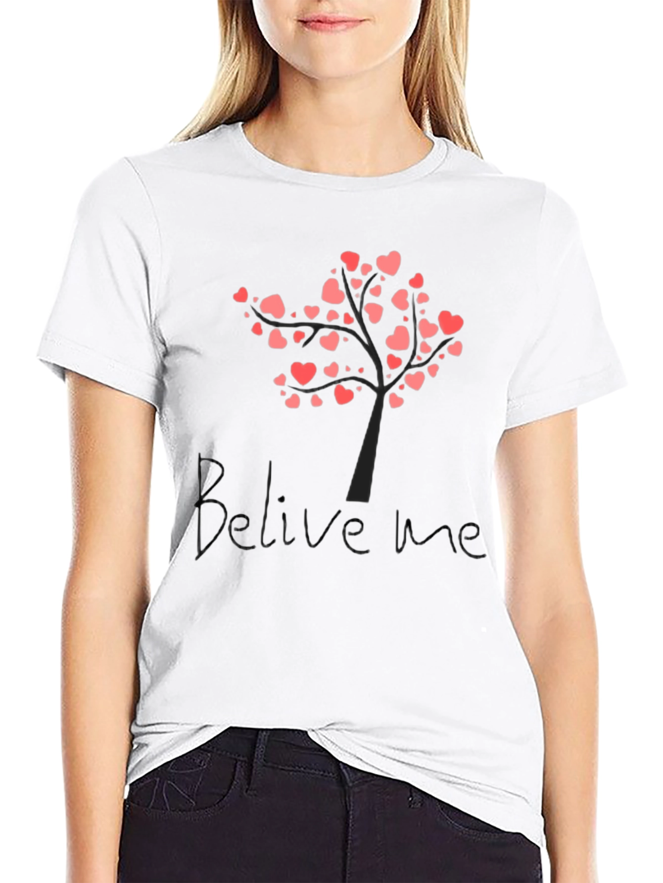 Heart Tree Graphic Tee - Believe Me T-Shirt