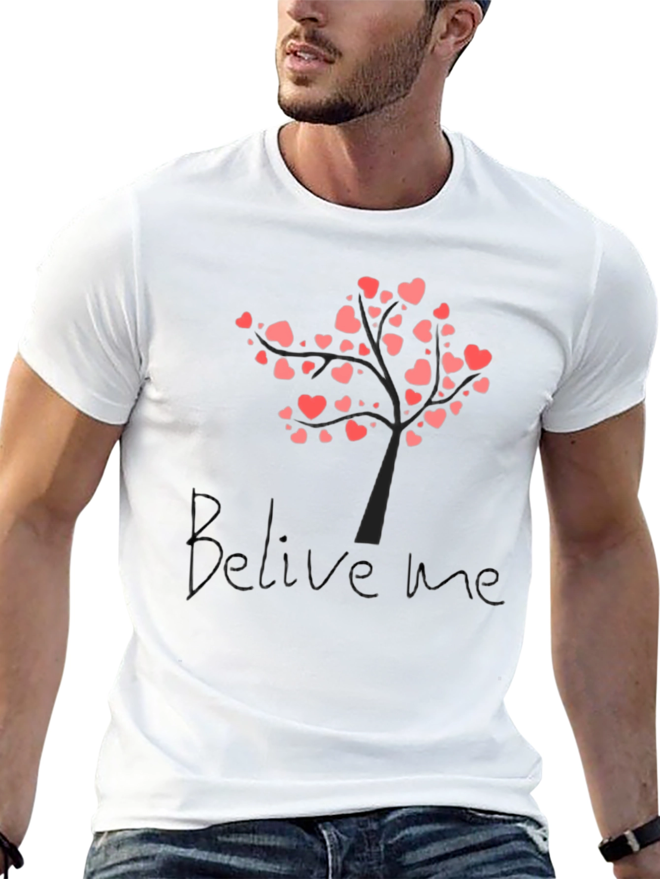 Heart Tree Graphic Tee - Believe Me T-Shirt