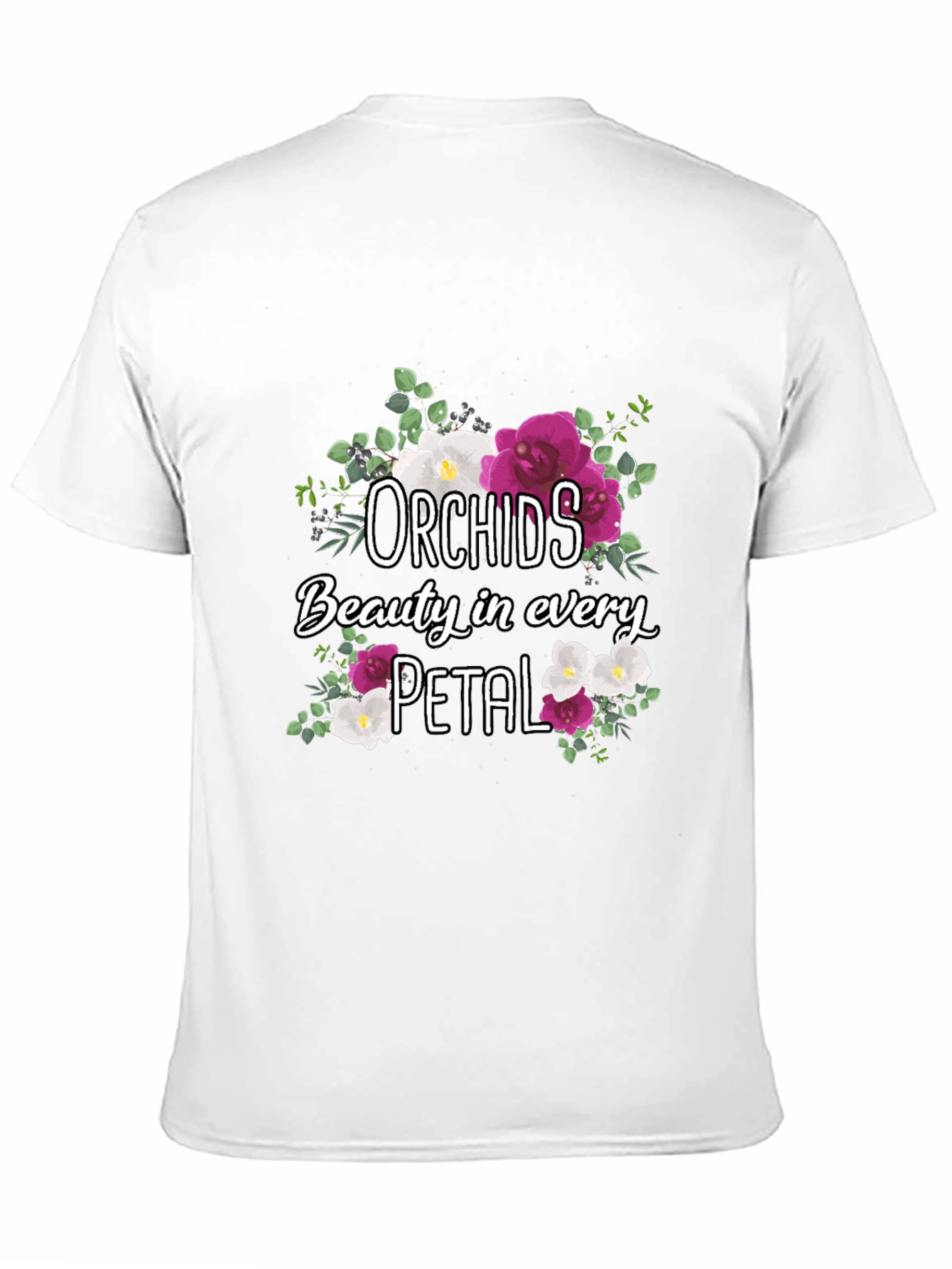 Orchids Floral T-Shirt Beauty in Every Petal