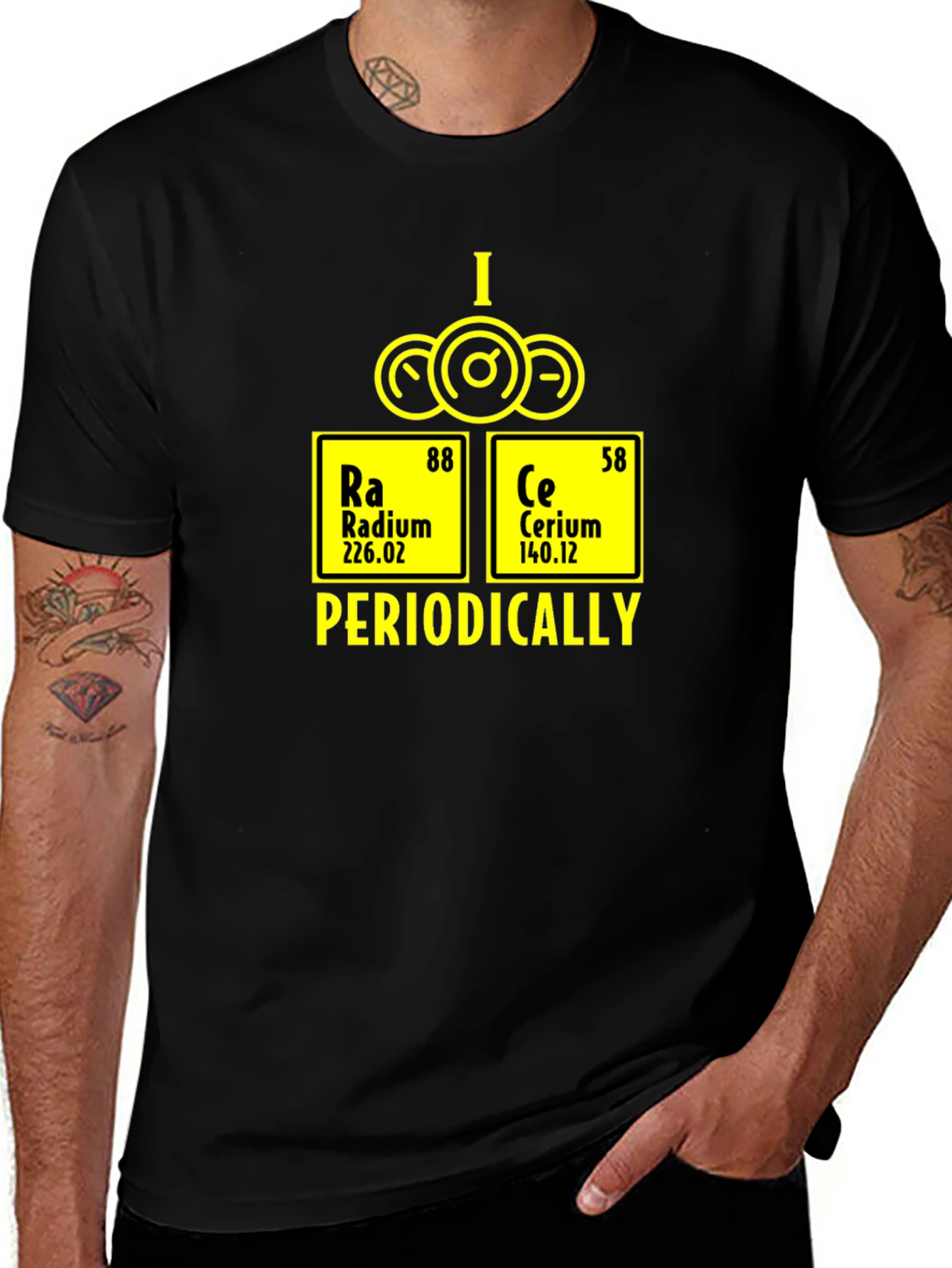 I Race Periodically T-Shirt - Chemistry Element Graphic Tee