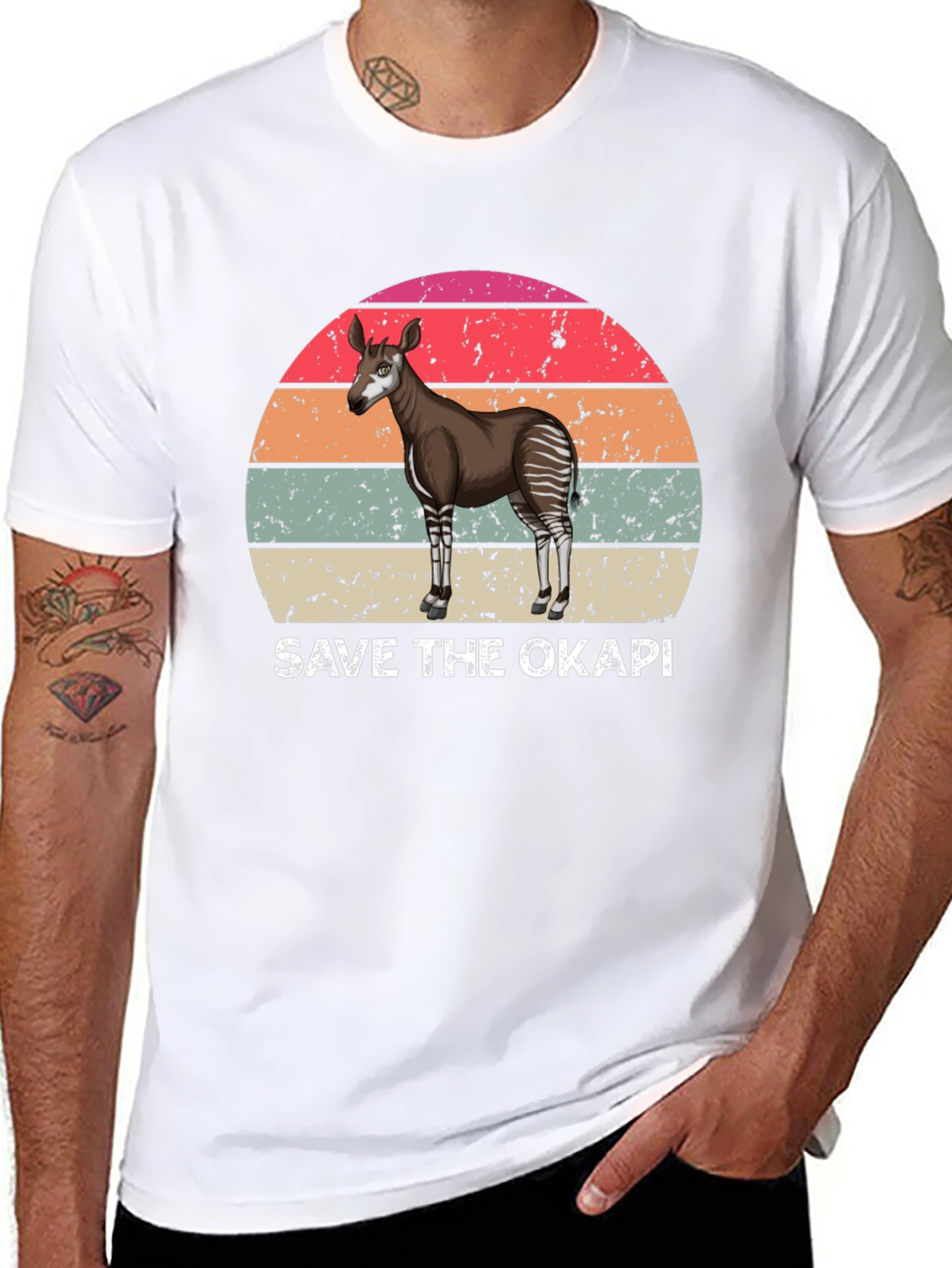 Save the Okapi T-Shirt - Graphic Animal Tee