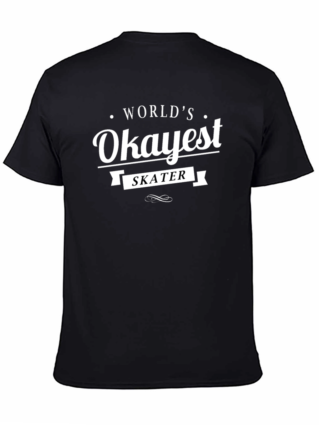 Worlds Okayest Skater T-Shirt - Black