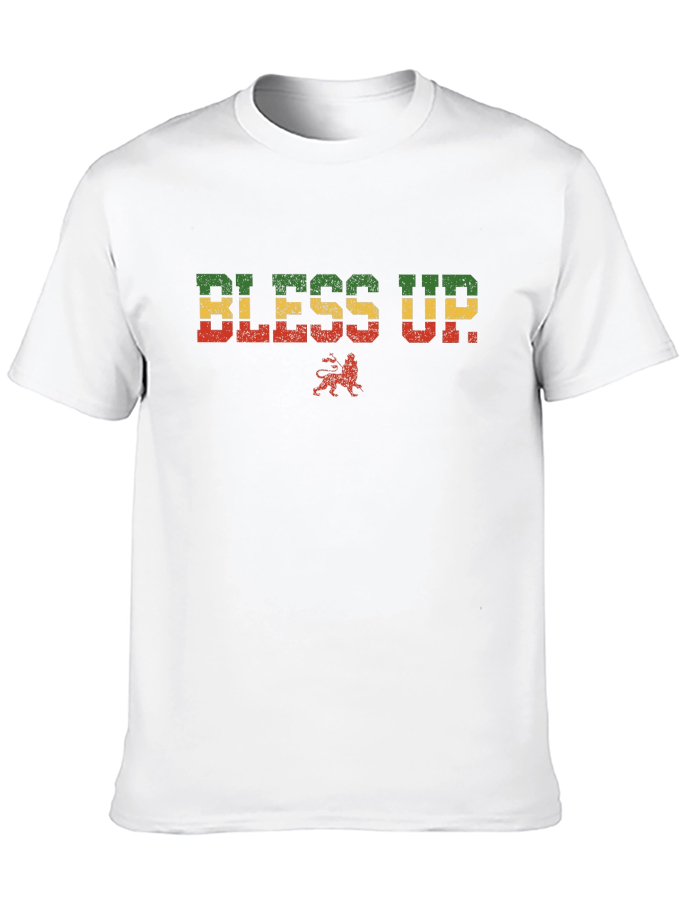 Rasta Bless Up T-Shirt - Reggae Lion Tee