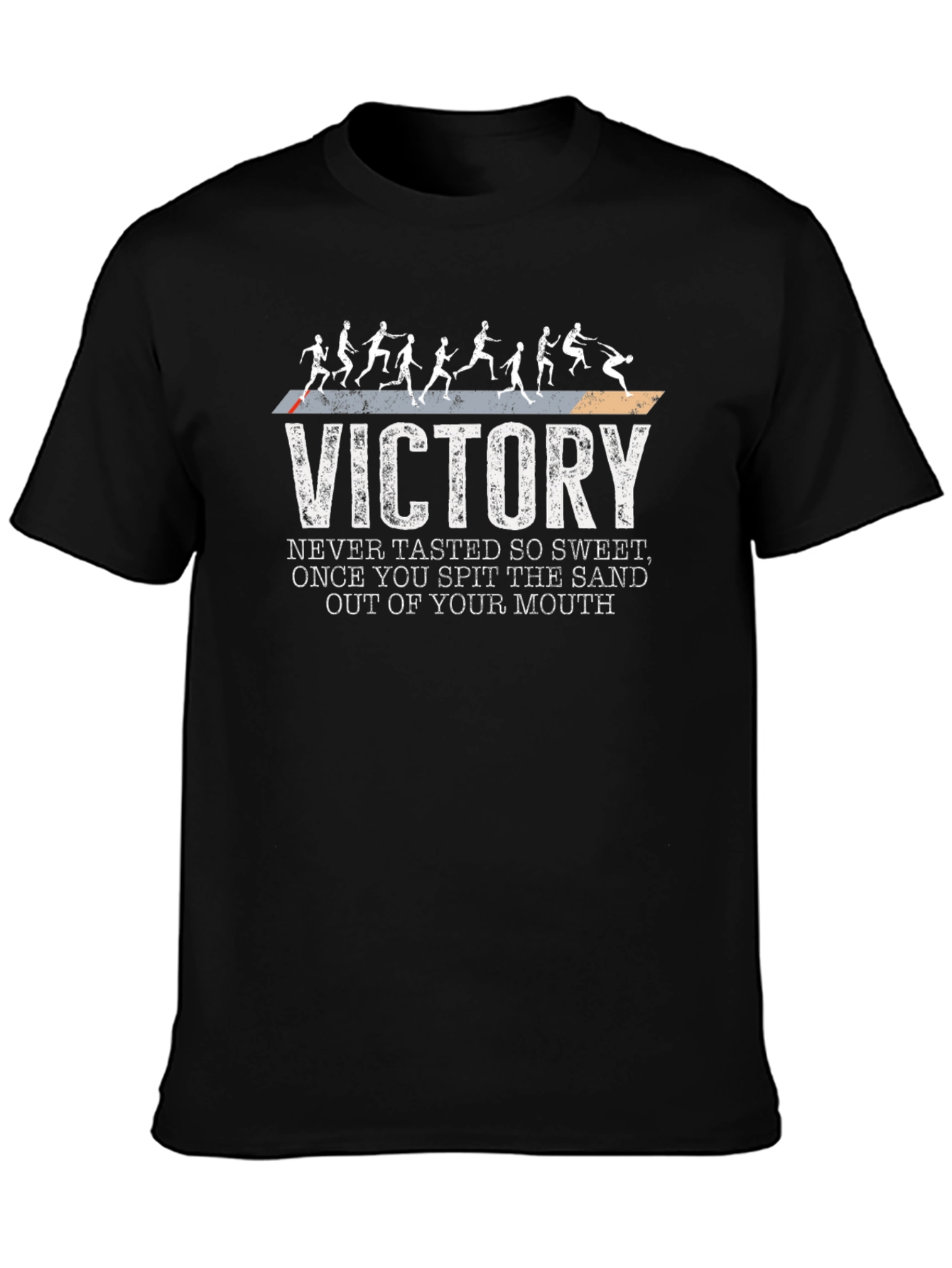 Victory Motivational Black T-Shirt